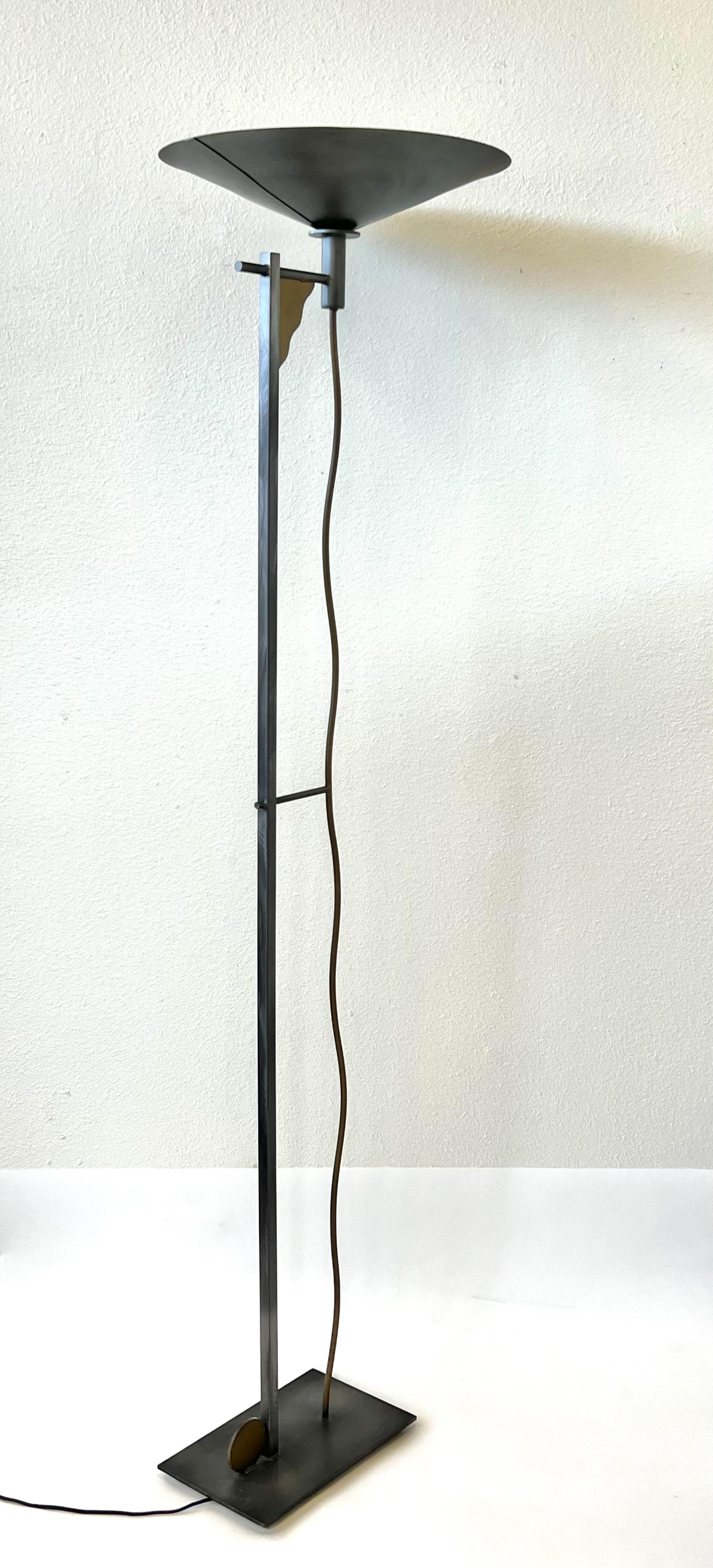 American Post-Modern Torchiere Floor Lamp by Kovacs For Sale