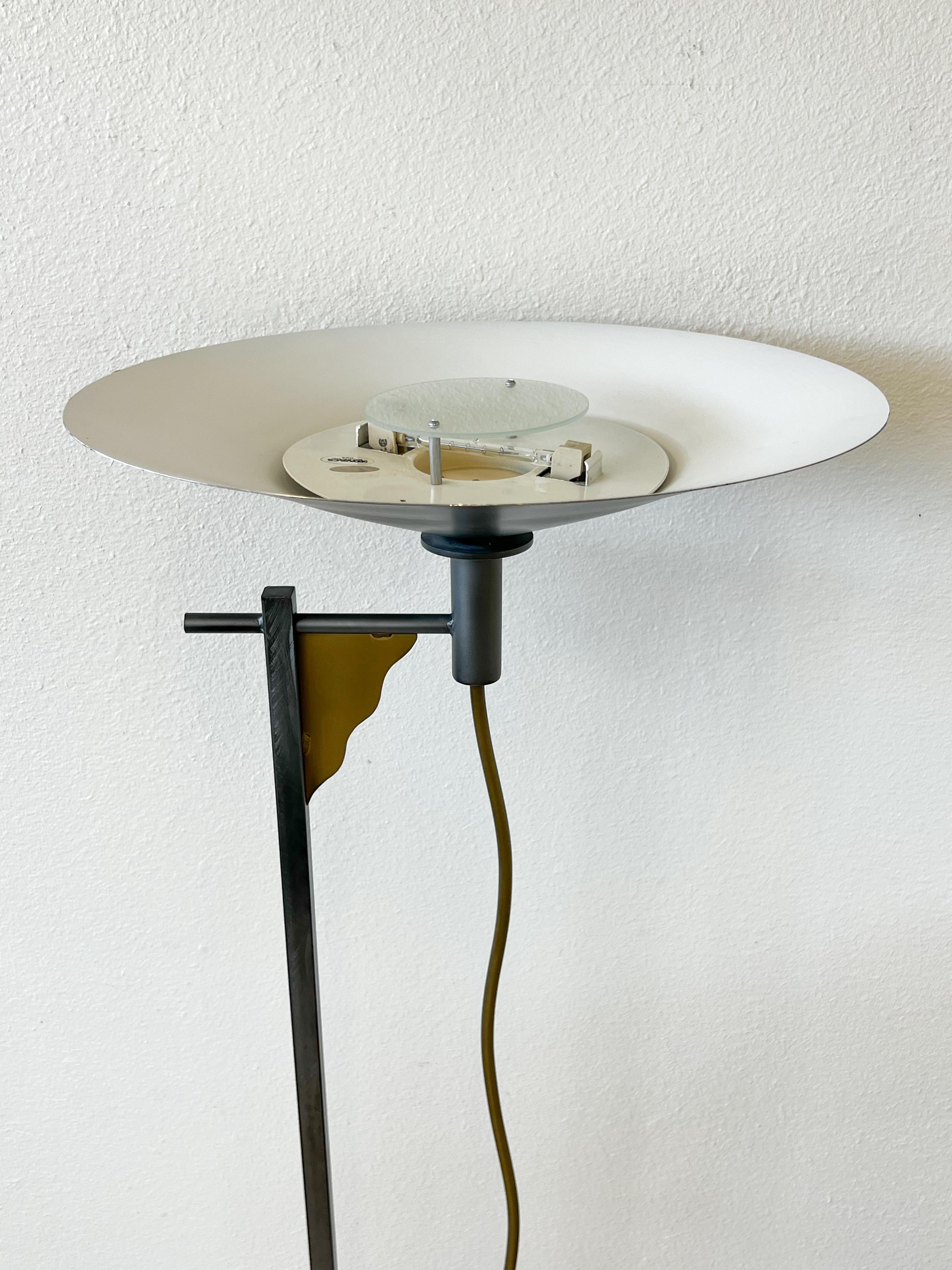 Late 20th Century Post-Modern Torchiere Floor Lamp by Kovacs For Sale