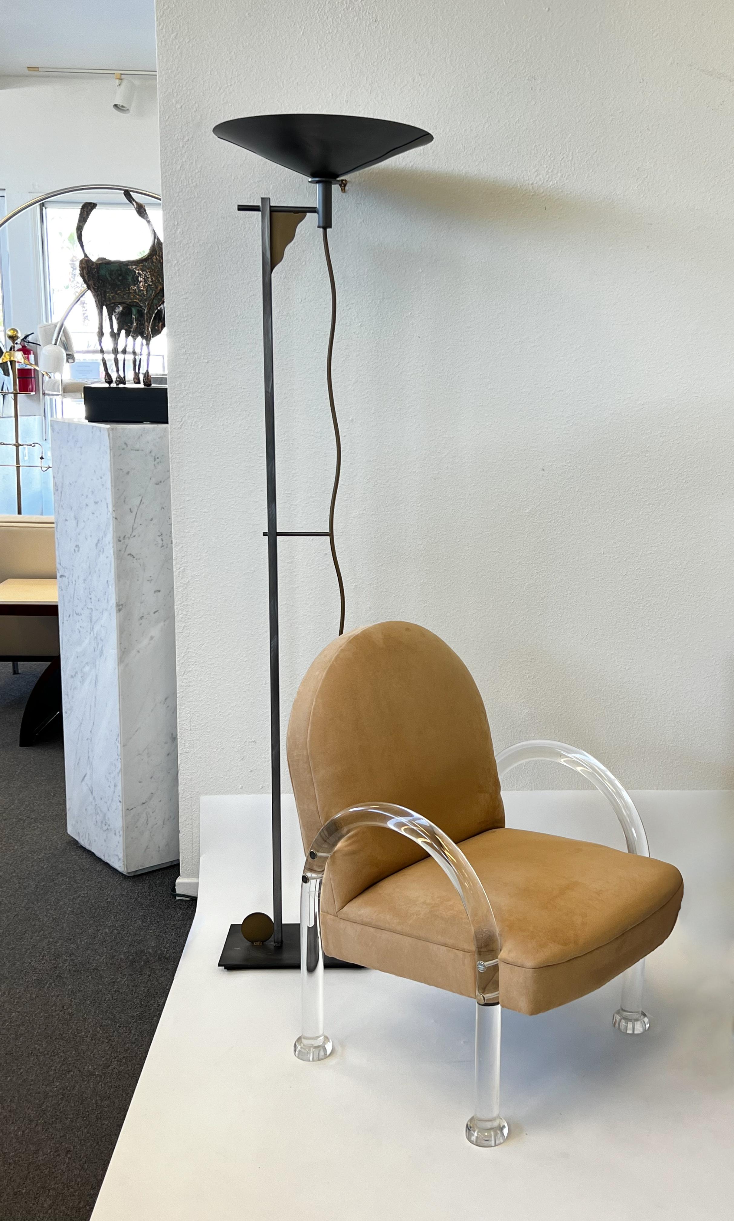 Post-Modern Torchiere Floor Lamp by Kovacs For Sale 2