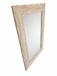 Espejo de pared de travertino posmoderno
