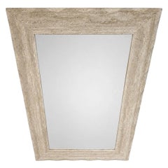 Espejo de pared de travertino posmoderno
