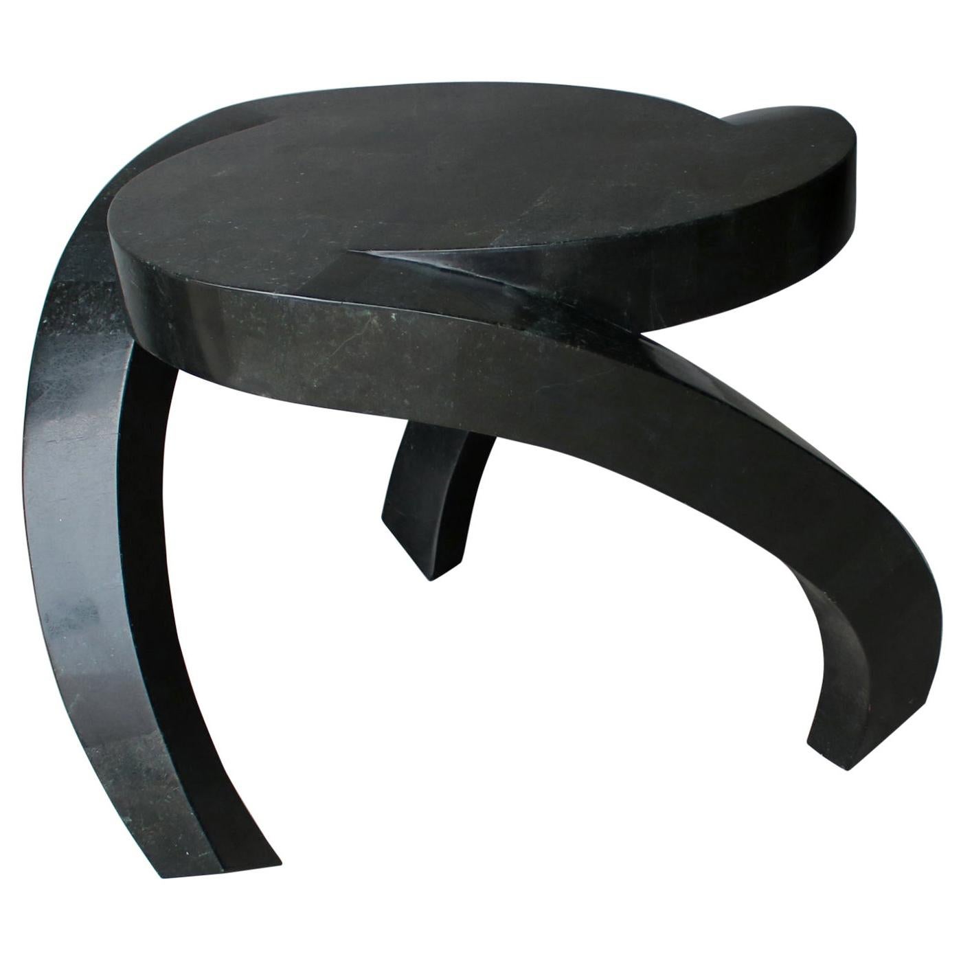 Postmodern Tresfoil Side Table by Maitland Smith