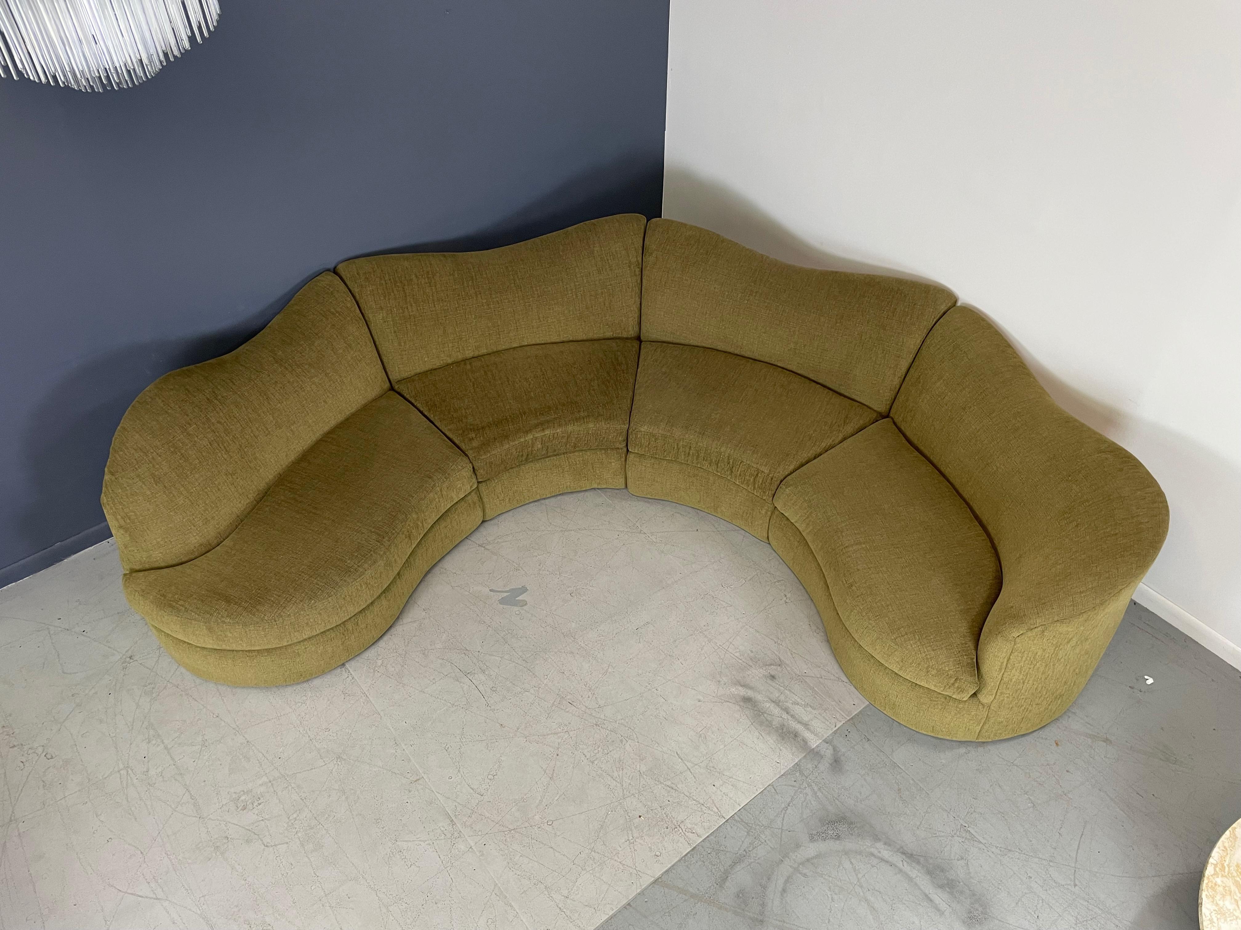 small semi circle sofa