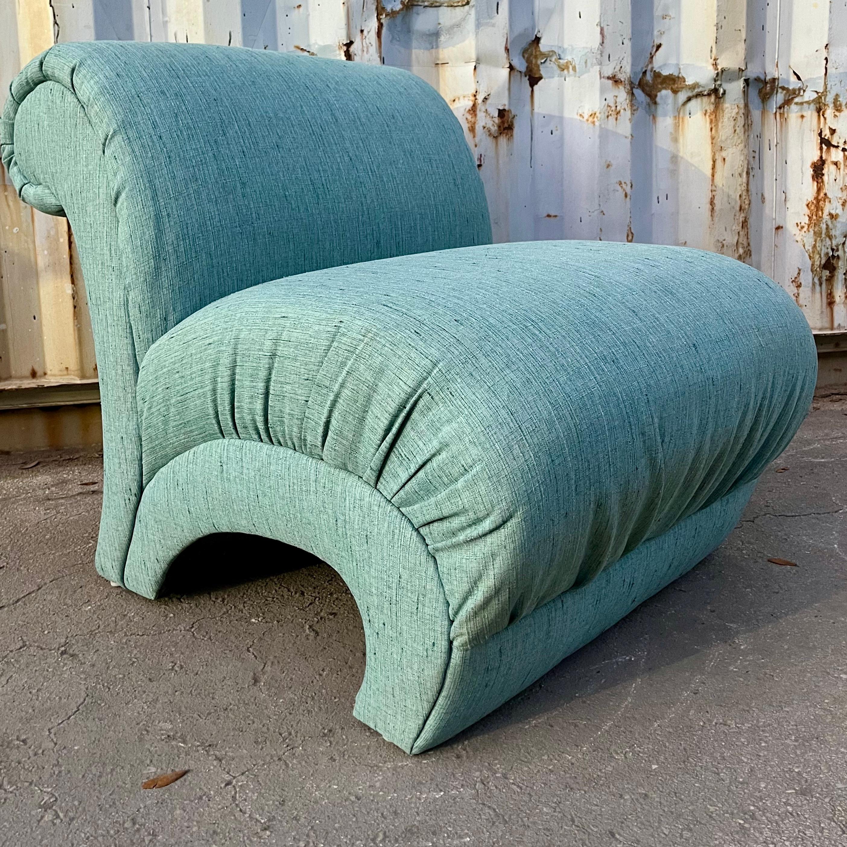 Silla tapizada Post Modern de Schweiger Industries. C Años 80 Posmoderno en venta