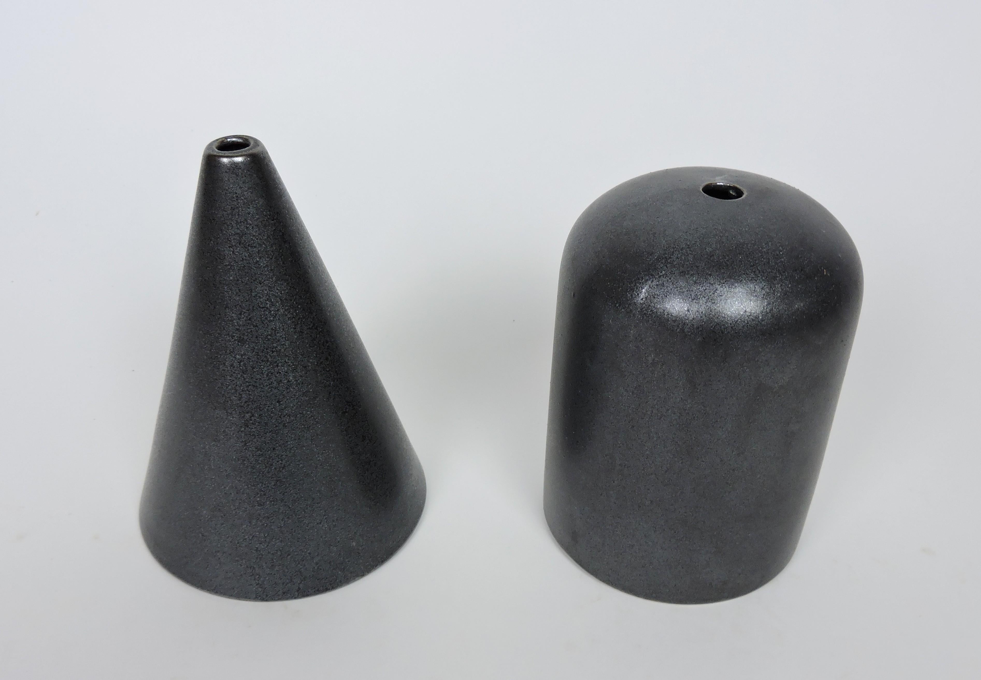 Glazed Post Modern Victor Carranza Minimalist Mikasa Art Pottery Ceramic Cone Vase For Sale
