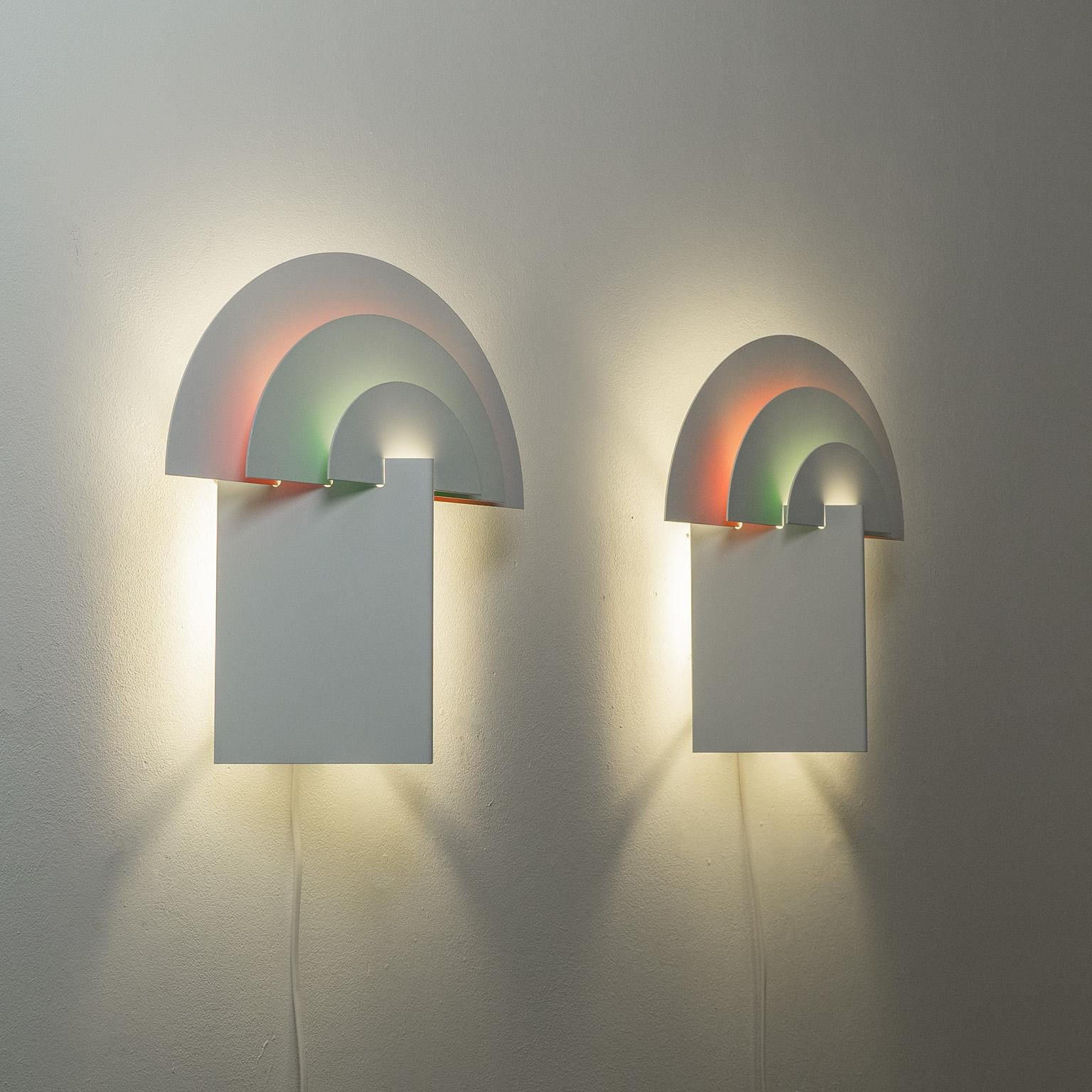 Late 20th Century Post-Modern Wall Lights by Boréns, circa 1980 For Sale
