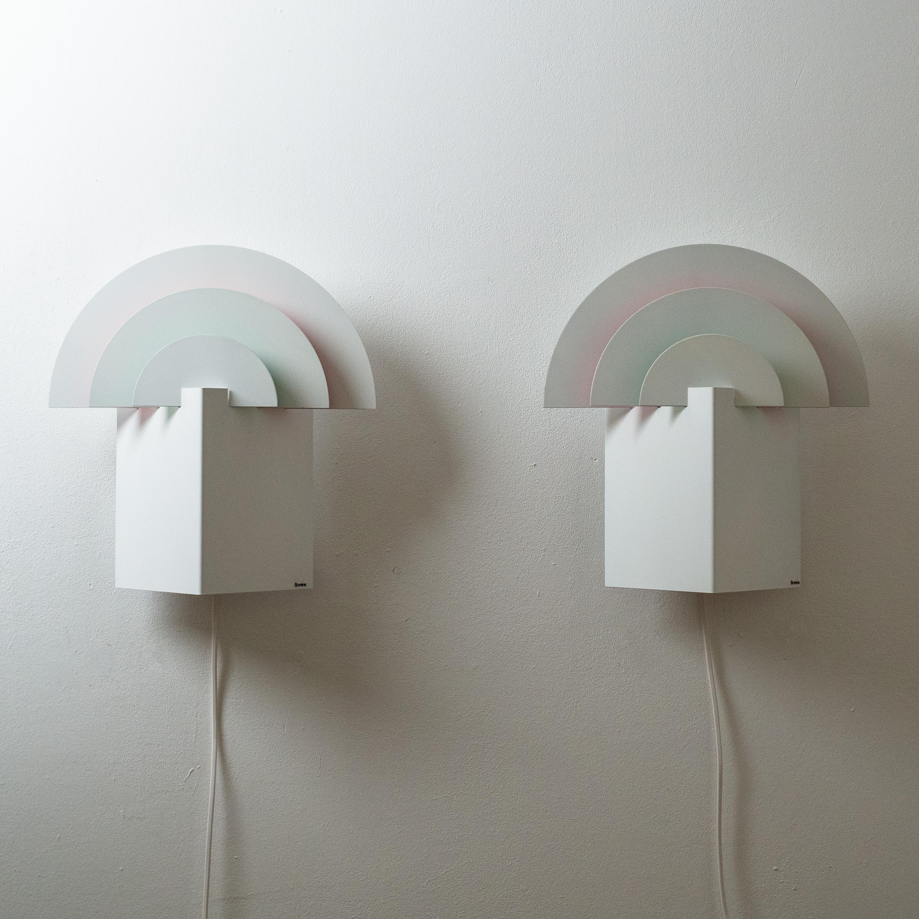 Post-Modern Wall Lights by Boréns, circa 1980 For Sale 2