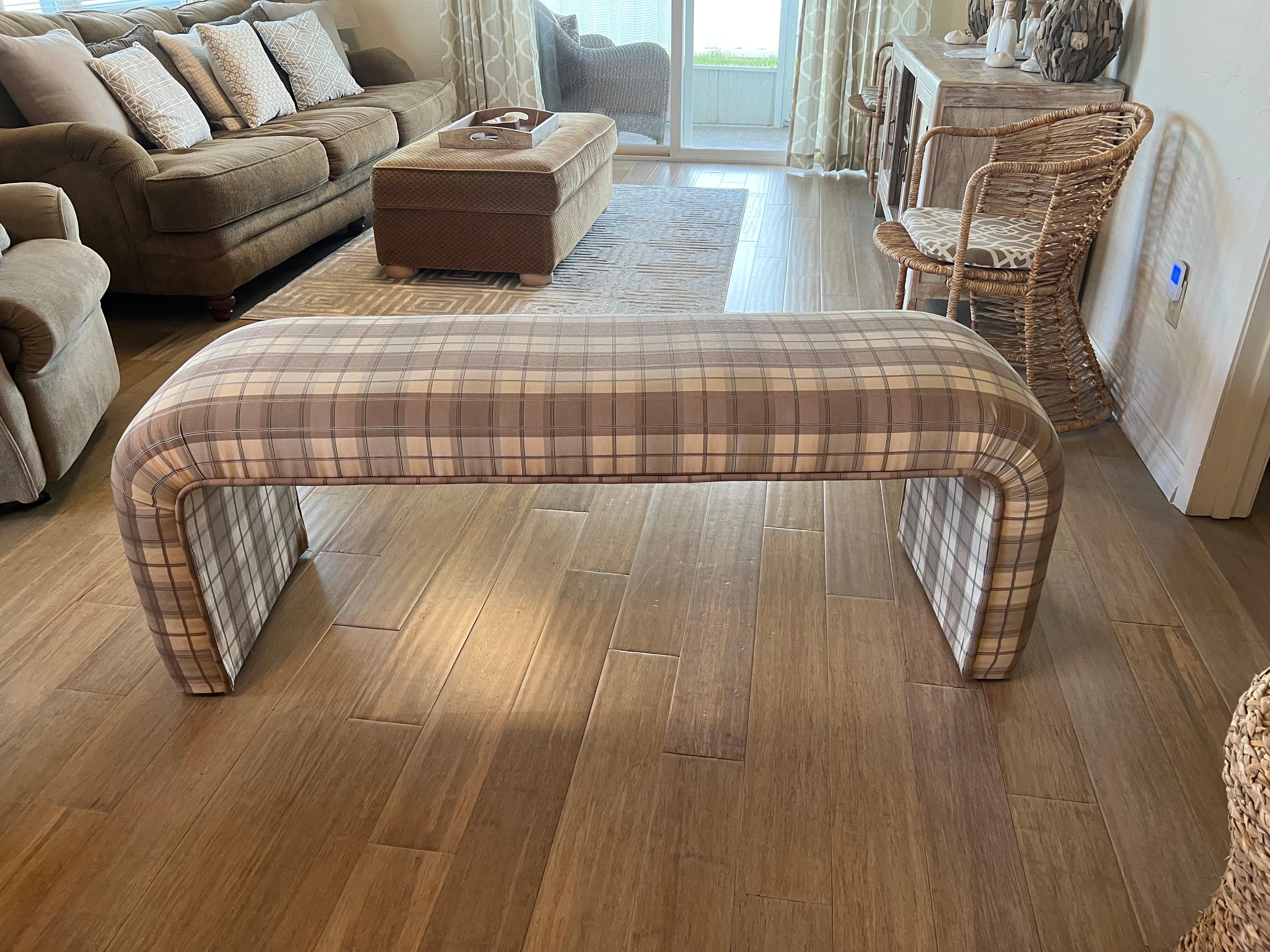 Post Modern Waterfall Bench In Good Condition For Sale In Redding, CT
