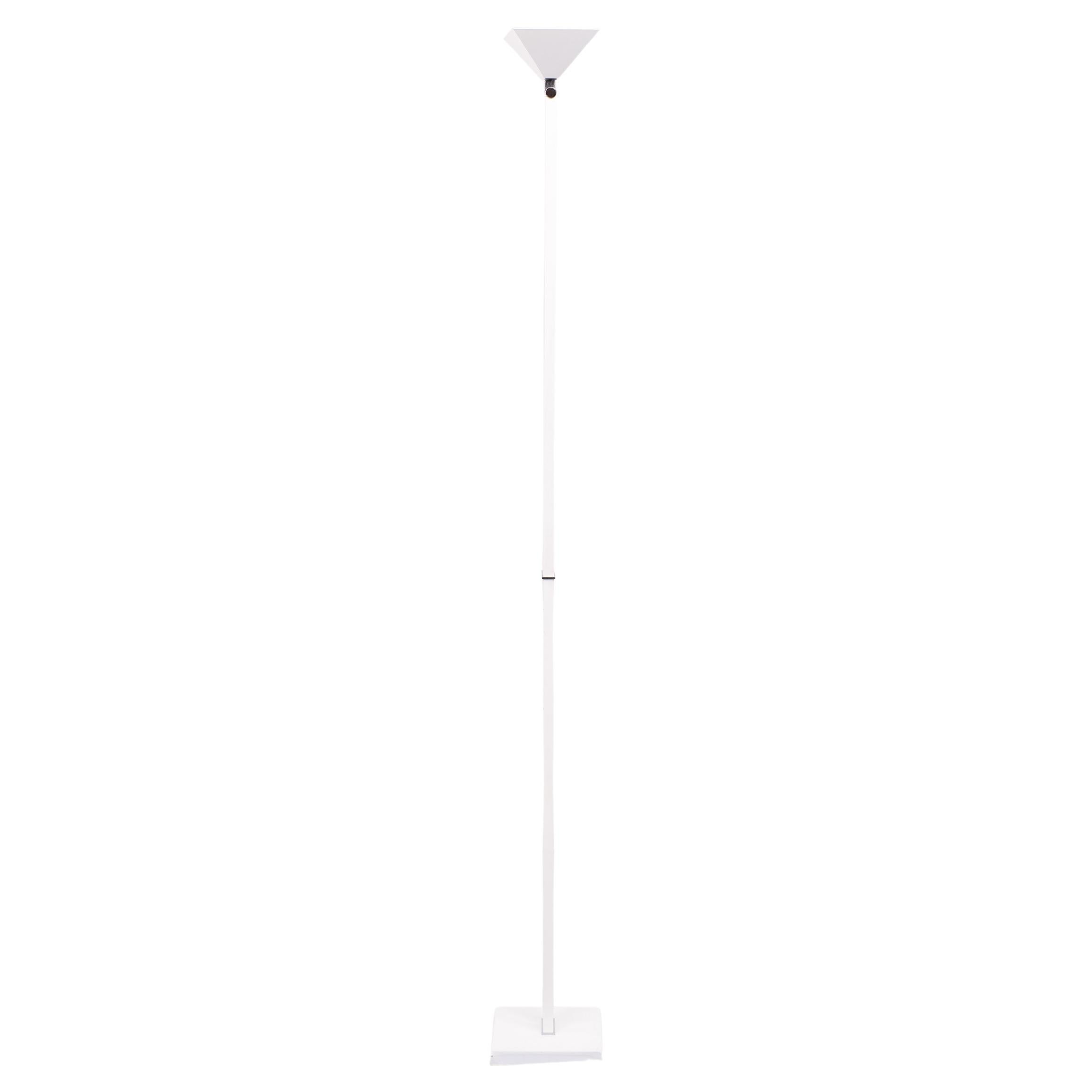 Post Modern White Floor Lamp 1980s Belgium In Good Condition For Sale In Den Haag, NL