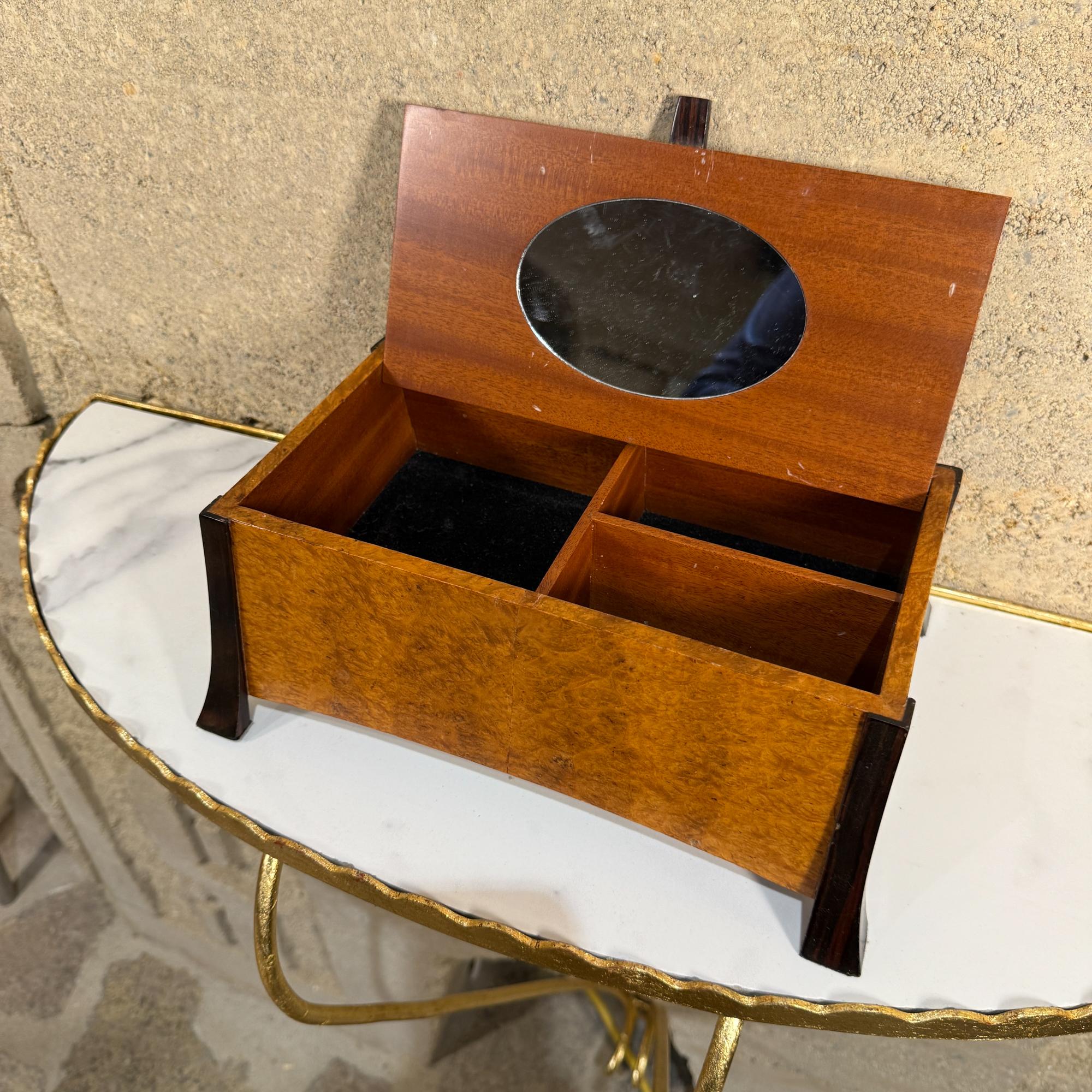 Late 20th Century Post Modern Wood Jewelry Box Woodworking Studio For Sale