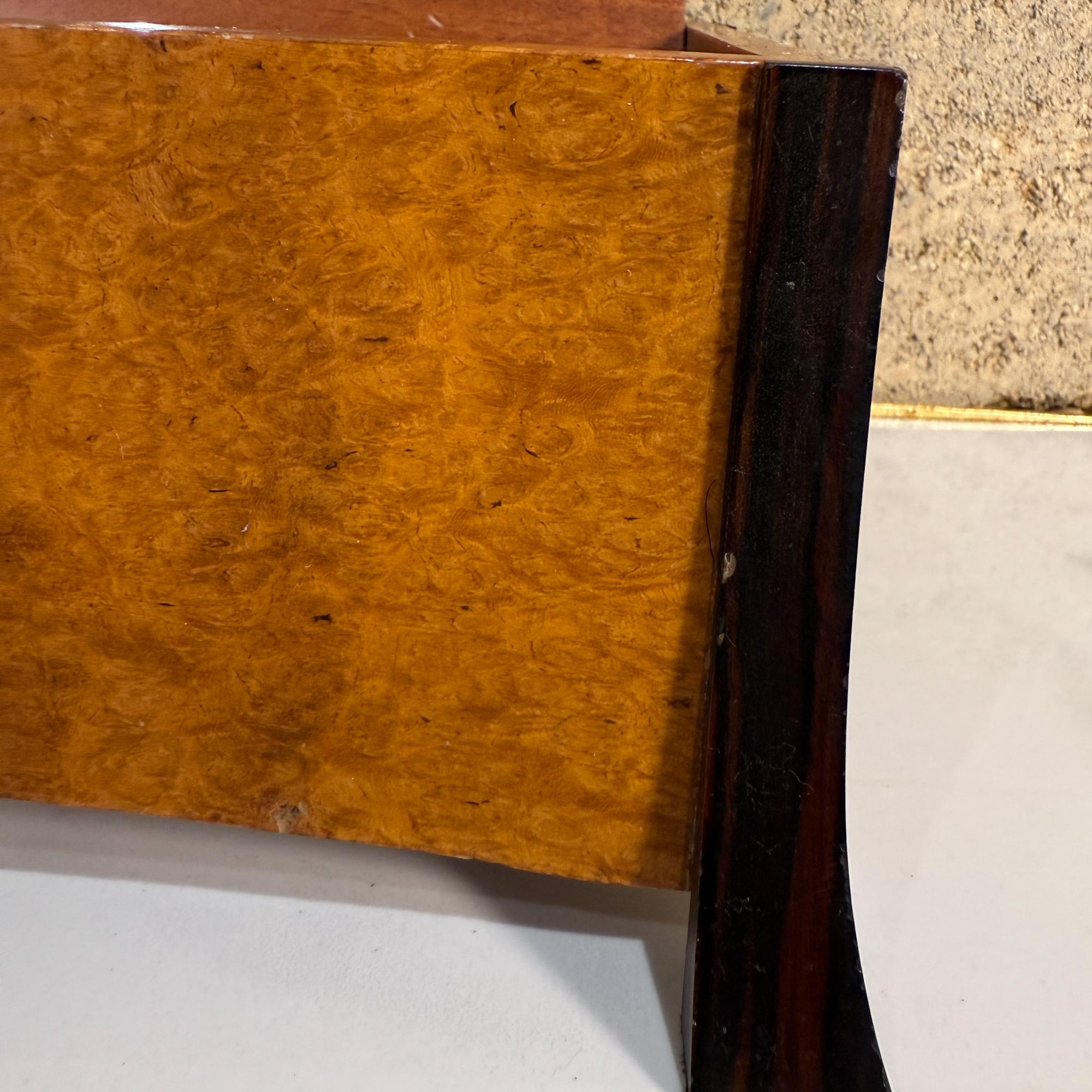 Ebony Post Modern Wood Jewelry Box Woodworking Studio For Sale