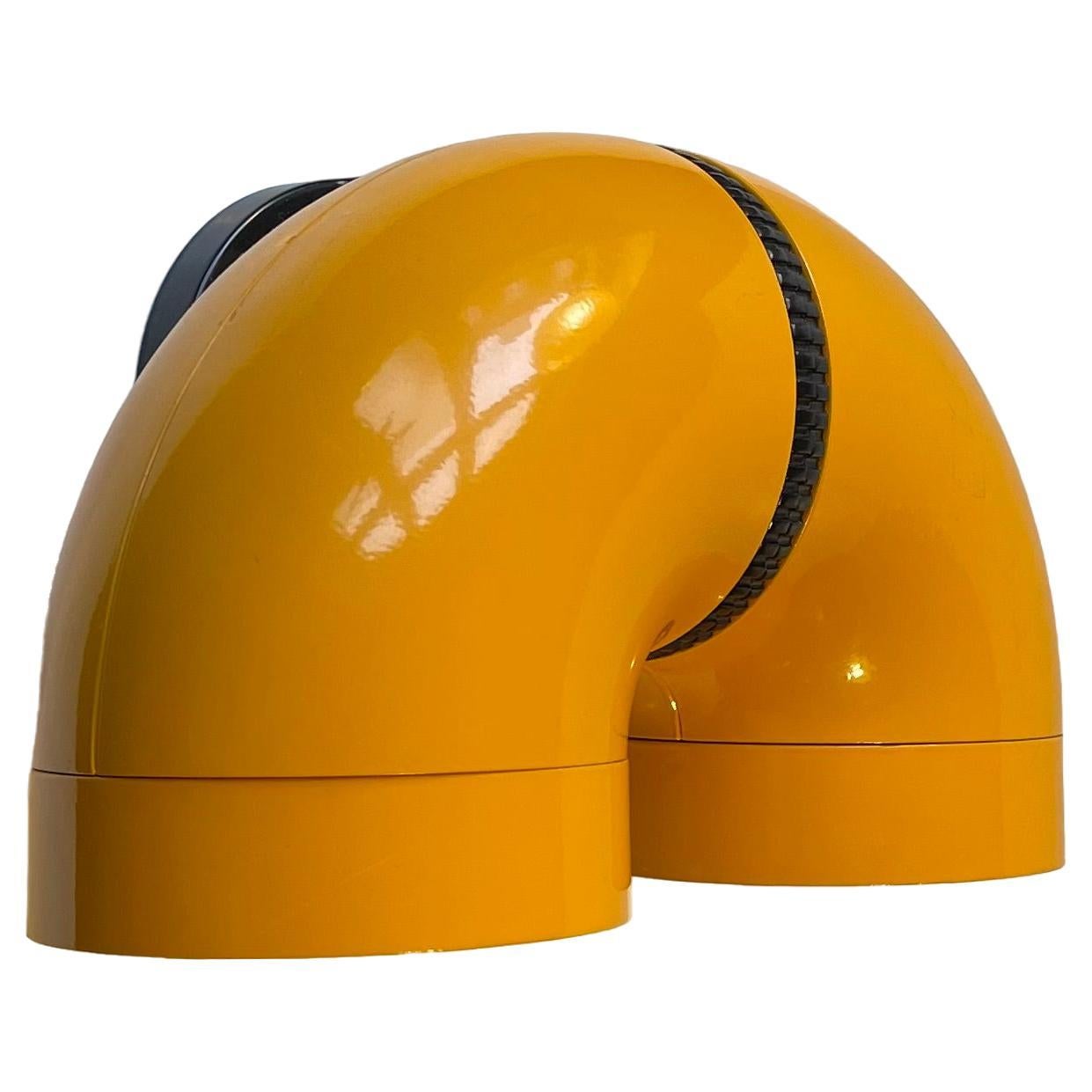 Post Modern Yellow Dual Pipeline Wall Sconce by Ole Pless for Nordisk Solar, 70s