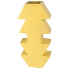 Post Modern Yellow Vase by Florio Paccagnella, Original Memphis Member, 1995