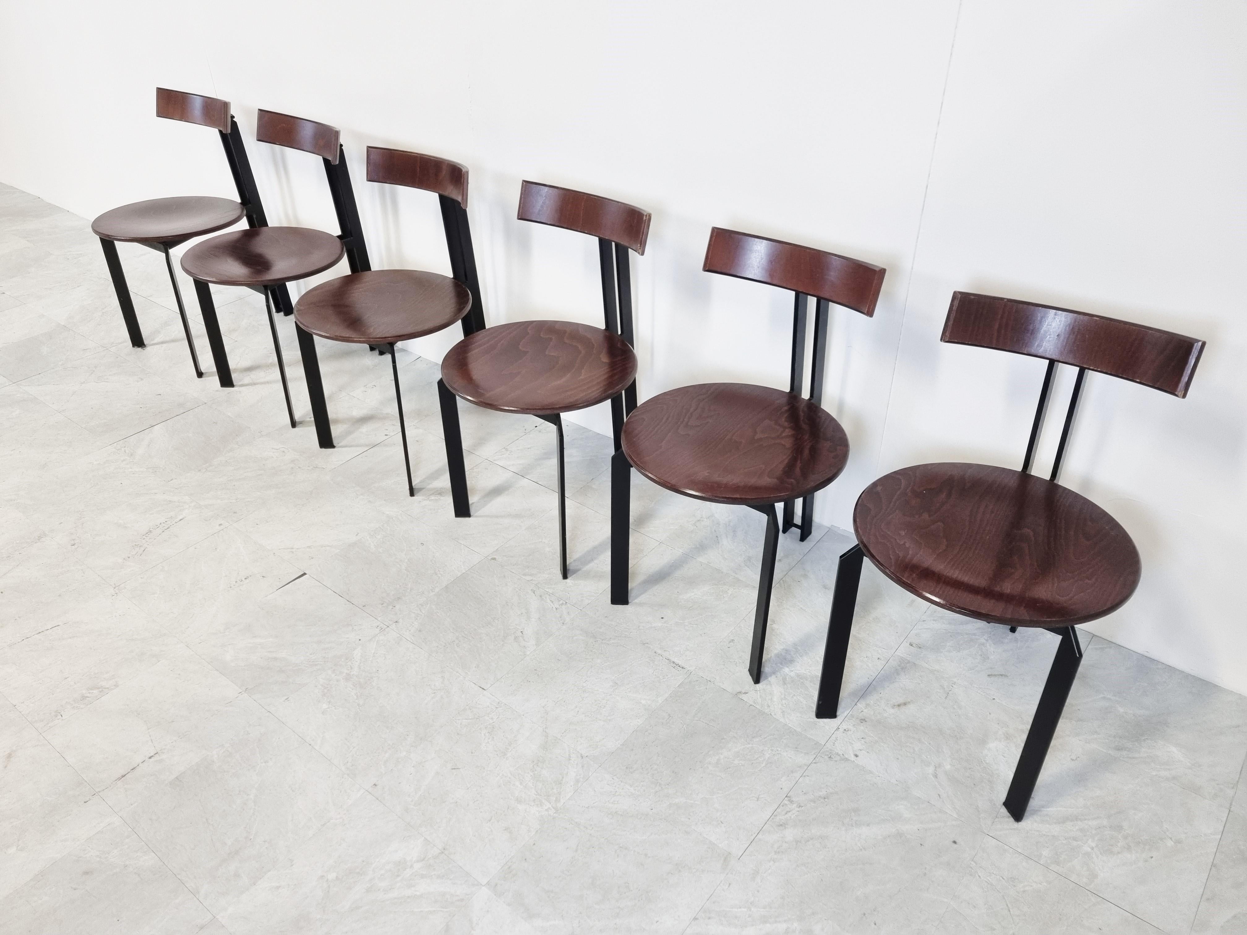 Dutch Post Modern Zeta Dining Chairs by Martin Haksteen for Harvink, 1980s