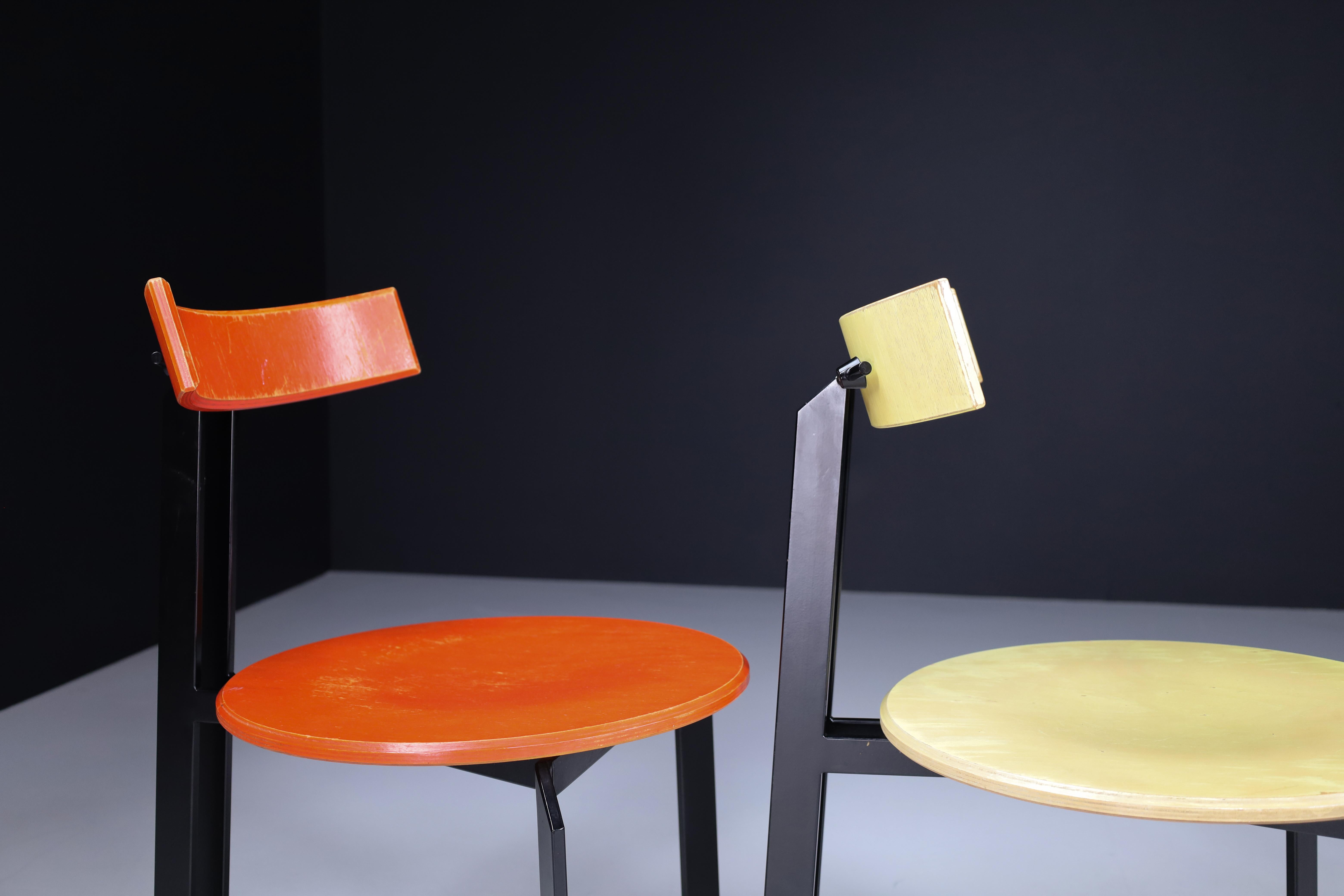 Chaises de salle à manger Zeta post-modernes de Martin Haksteen pour Harvink, Pays-Bas Bon état - En vente à Almelo, NL