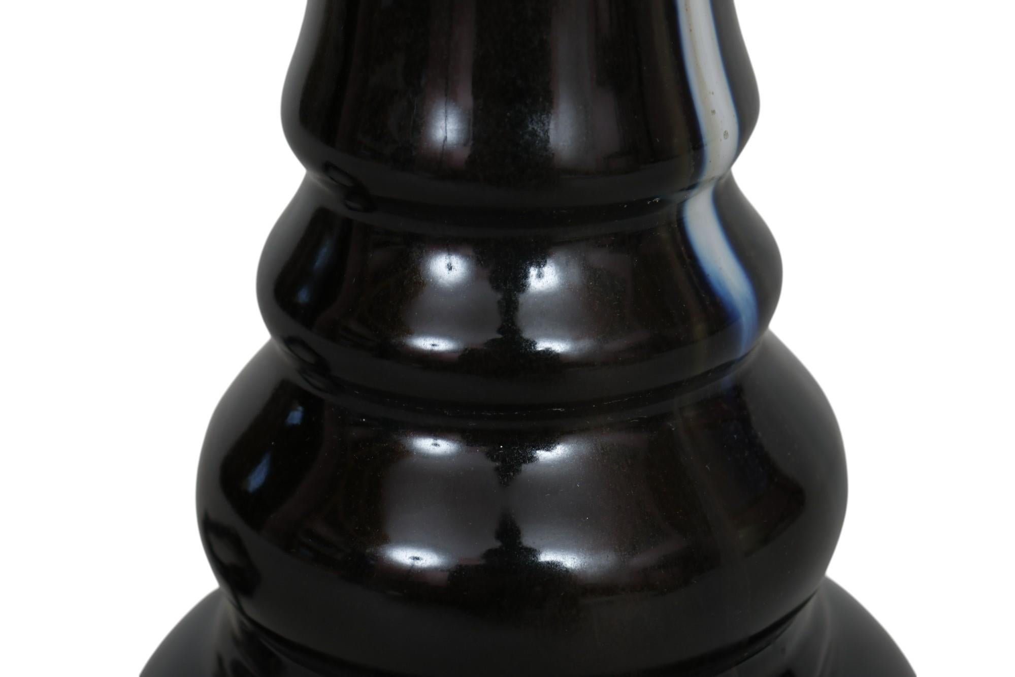 Post Moderne Drip Glazed Ceramic Table Lamp For Sale 1