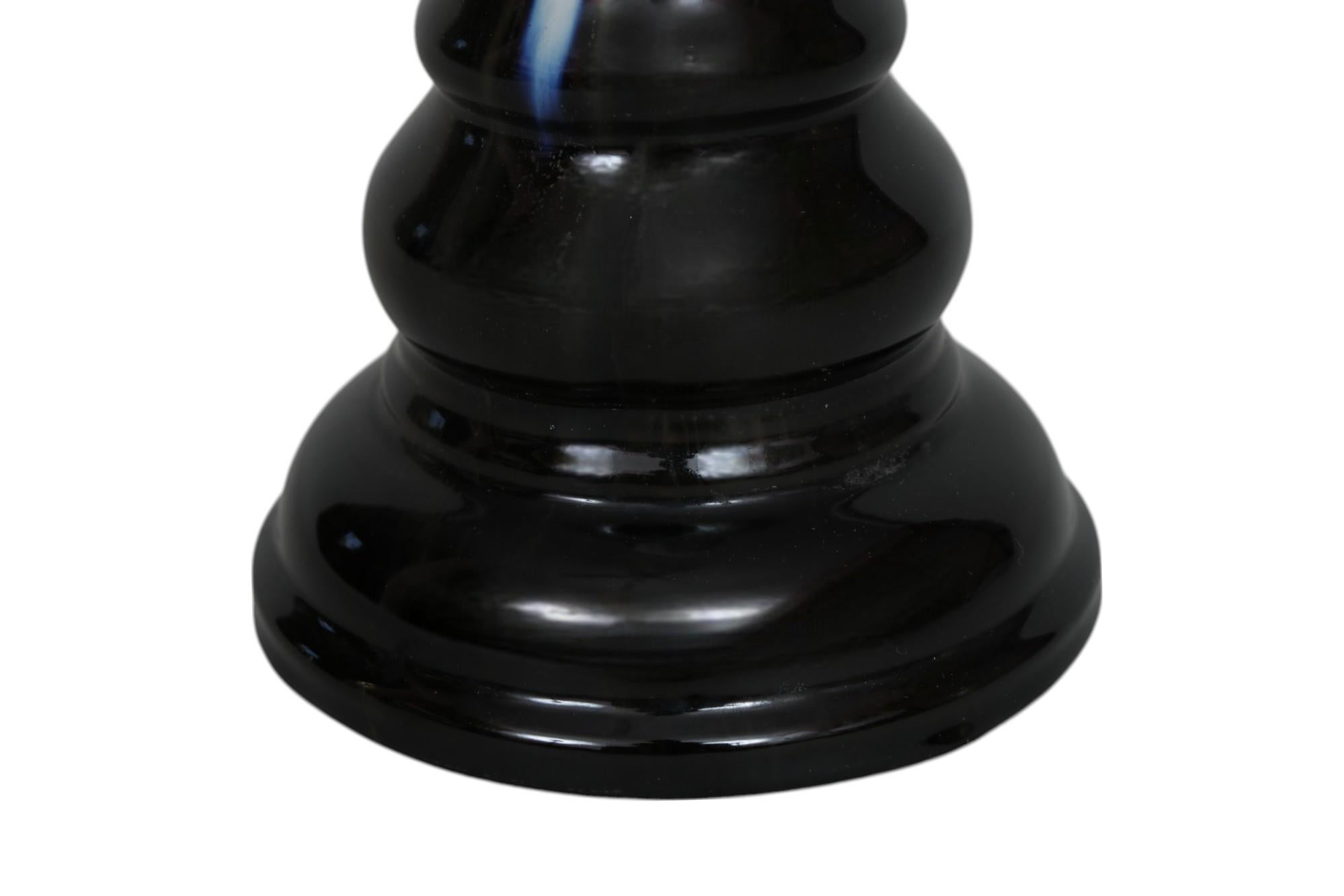 Post Moderne Drip Glazed Ceramic Table Lamp For Sale 2