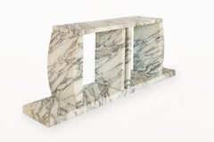 Post-Modernist Marble Console Table, Circa 1980, Italy