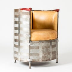 Post-Modernist "Moose Skin Lounge Chair", Mats Theselius, Källemo, Sweden, 1991