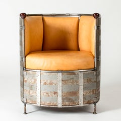 Post-Modernist "Moose Skin Lounge Chair", Mats Theselius, Källemo, Sweden, 1991