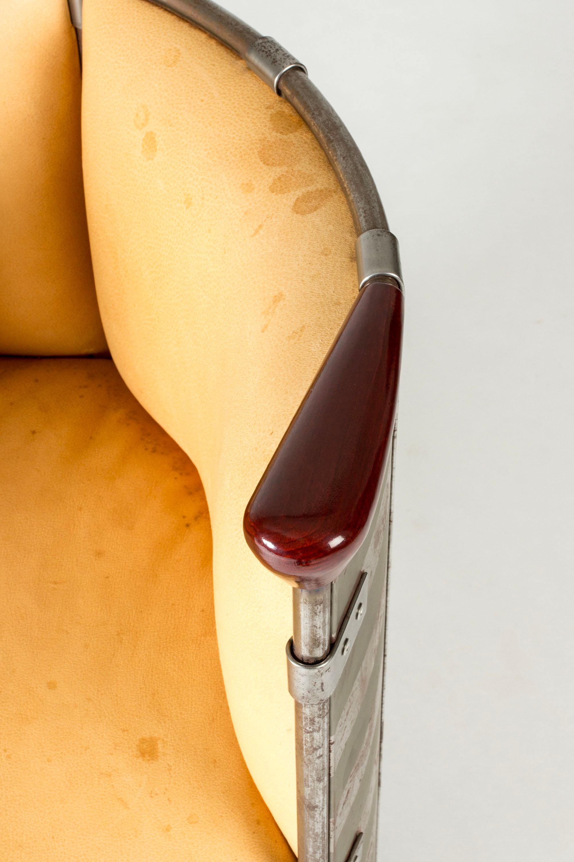 Postmoderne Chaise longue post-moderniste en peau d'élan, Mats Theselius, Källemo, Suède, 1991 en vente