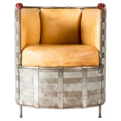 Post-Modernist "Moose Skin Lounge Chair", Mats Theselius, Källemo, Sweden, 1991