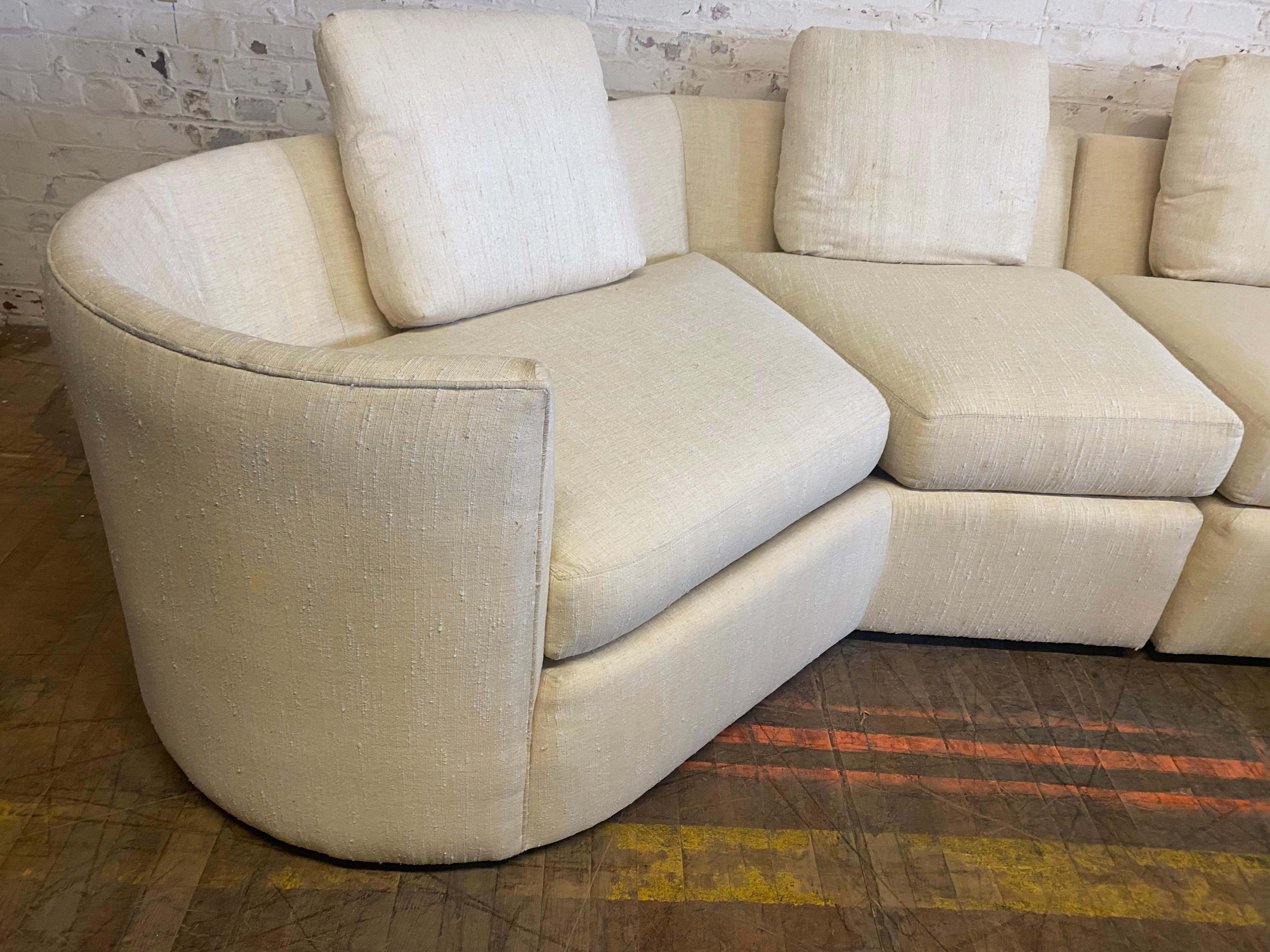 Post Modernist Two-Piece Contemporary Sofa by Charak Furniture Co. In Good Condition For Sale In Buffalo, NY