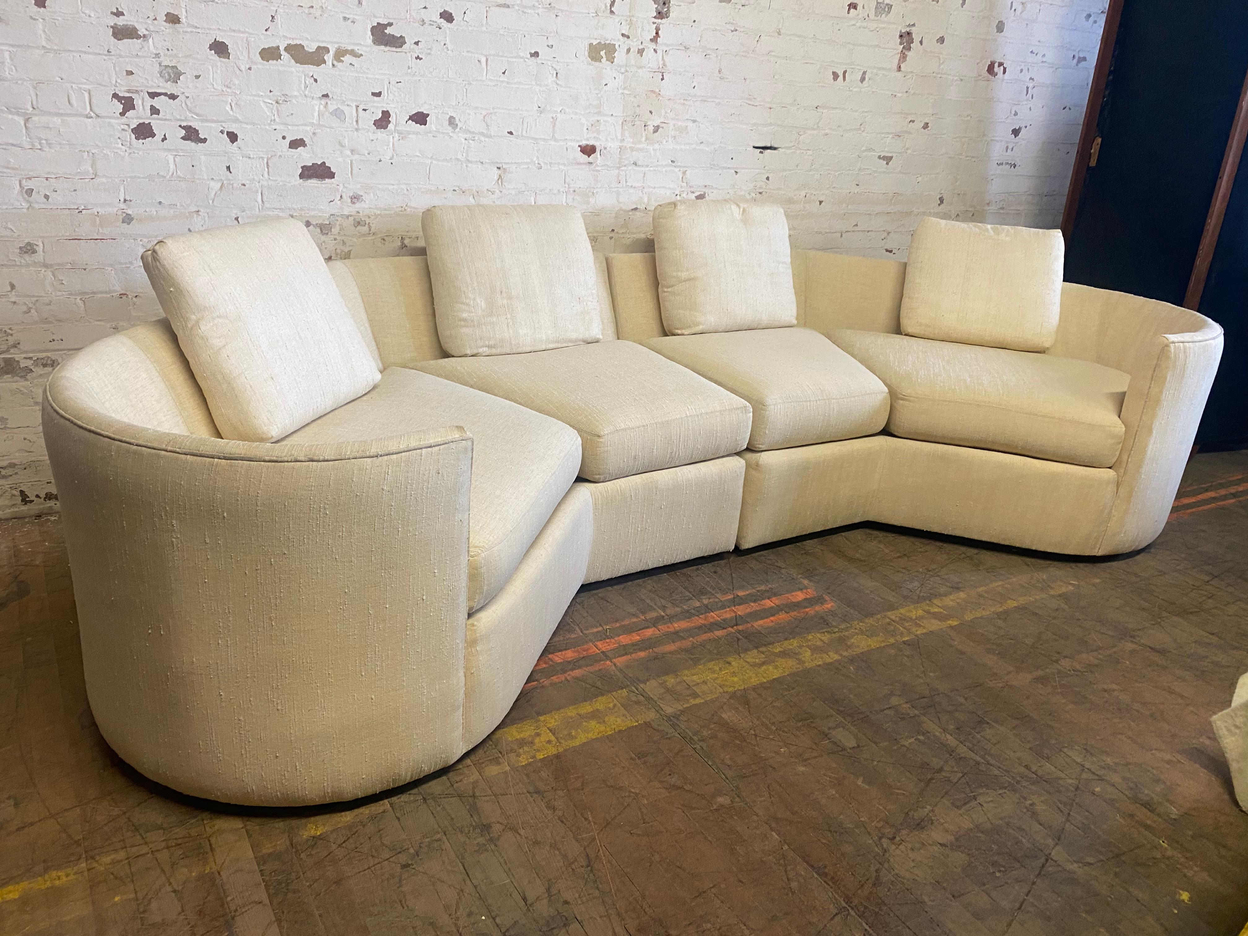 Post Modernist TwoPiece Contemporary Sofa by Charak Furniture Co. at