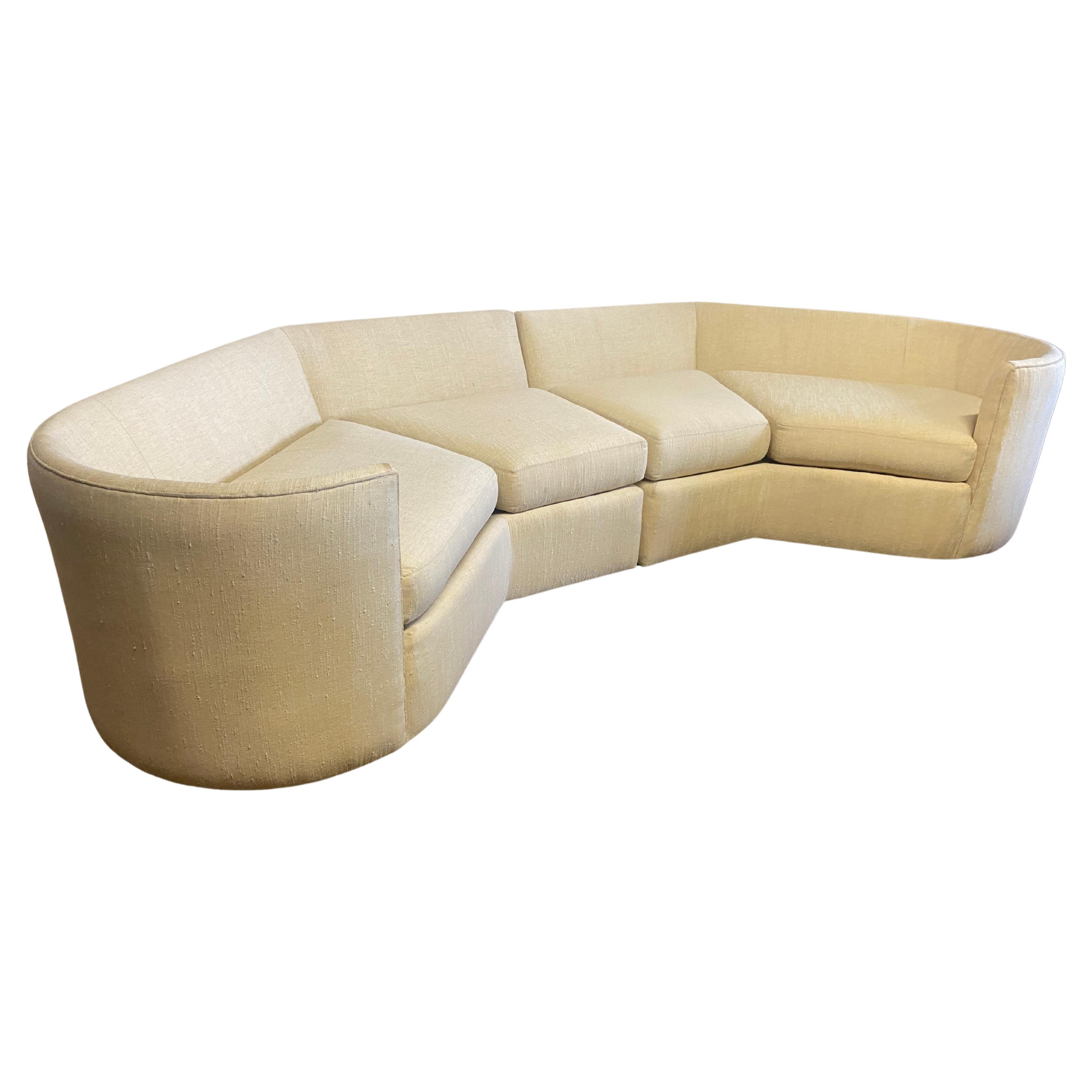 Post Modernist Two-Piece Contemporary Sofa by Charak Furniture Co.
