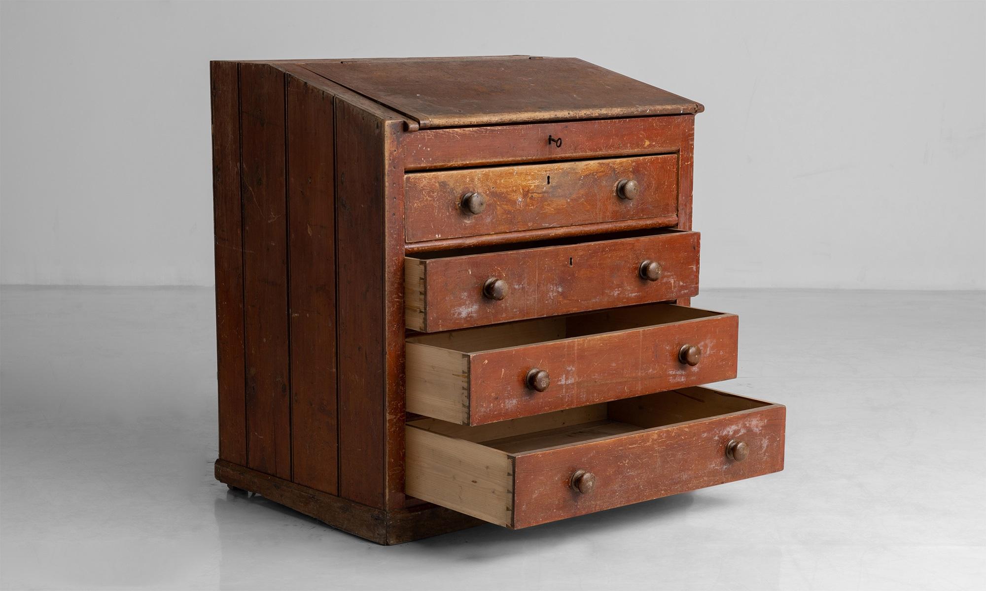 English Post Office Drawers, England, circa 1910