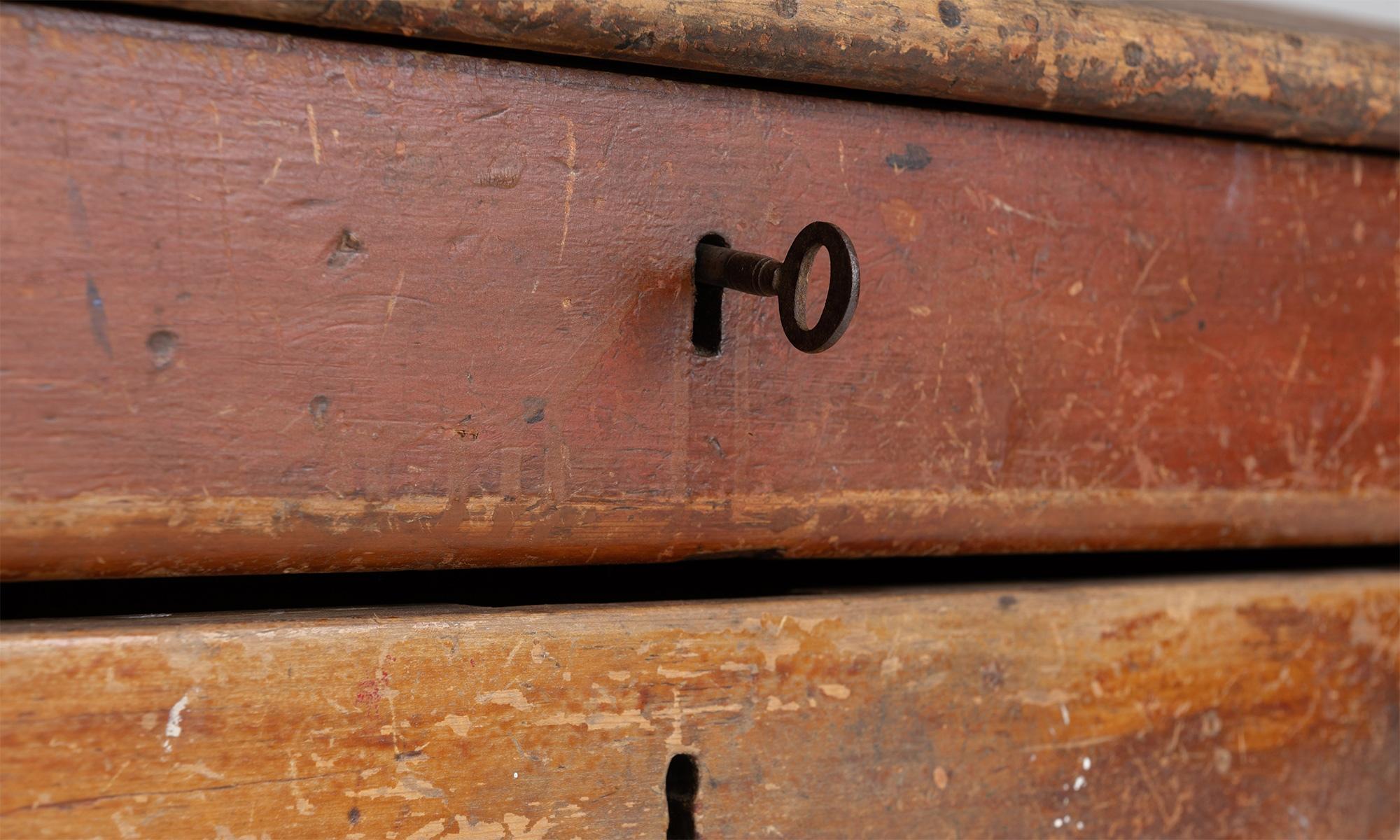 Wood Post Office Drawers, England, circa 1910