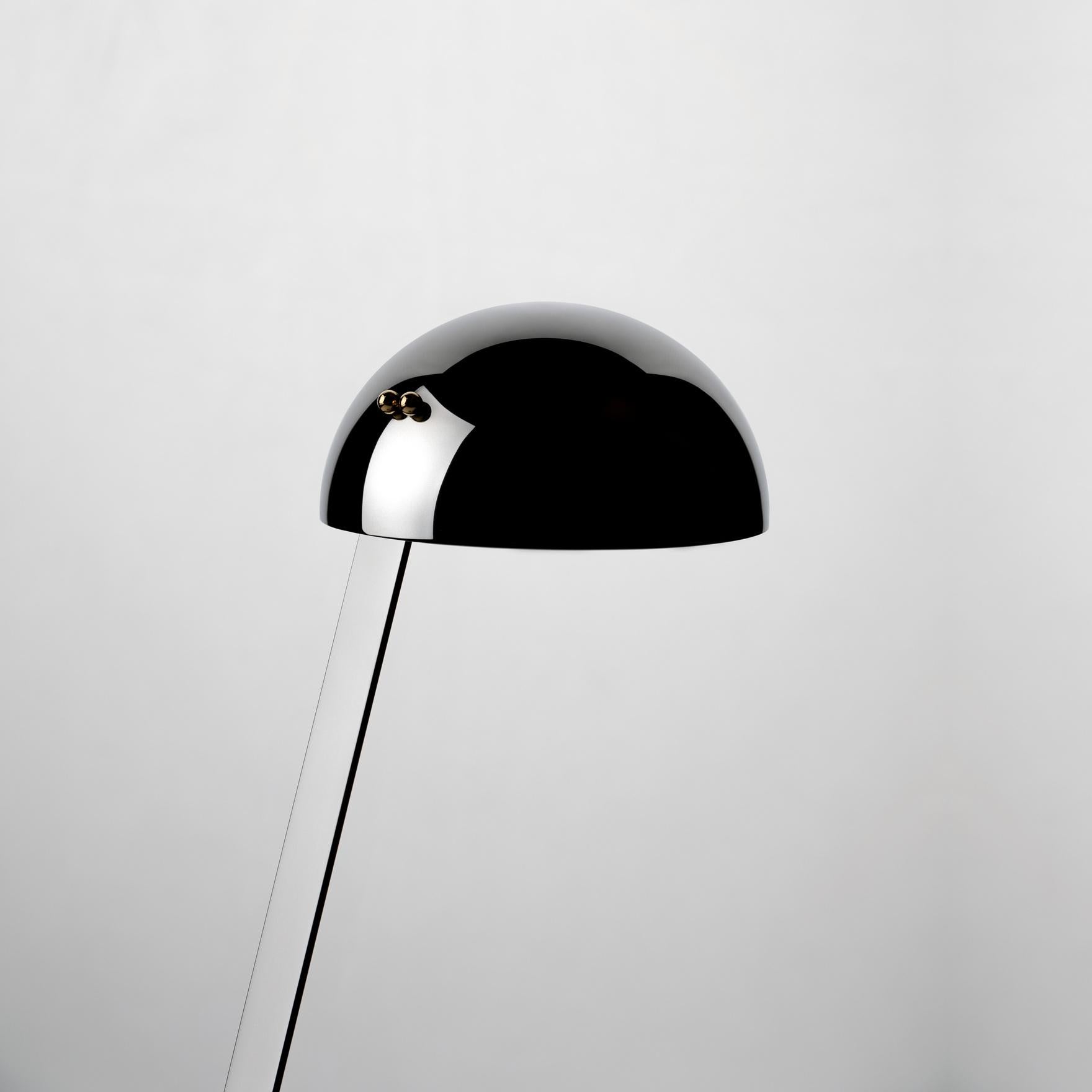 Post Prandium table lamp in Polished Chrome by Davide Groppi In New Condition For Sale In Brooklyn, NY