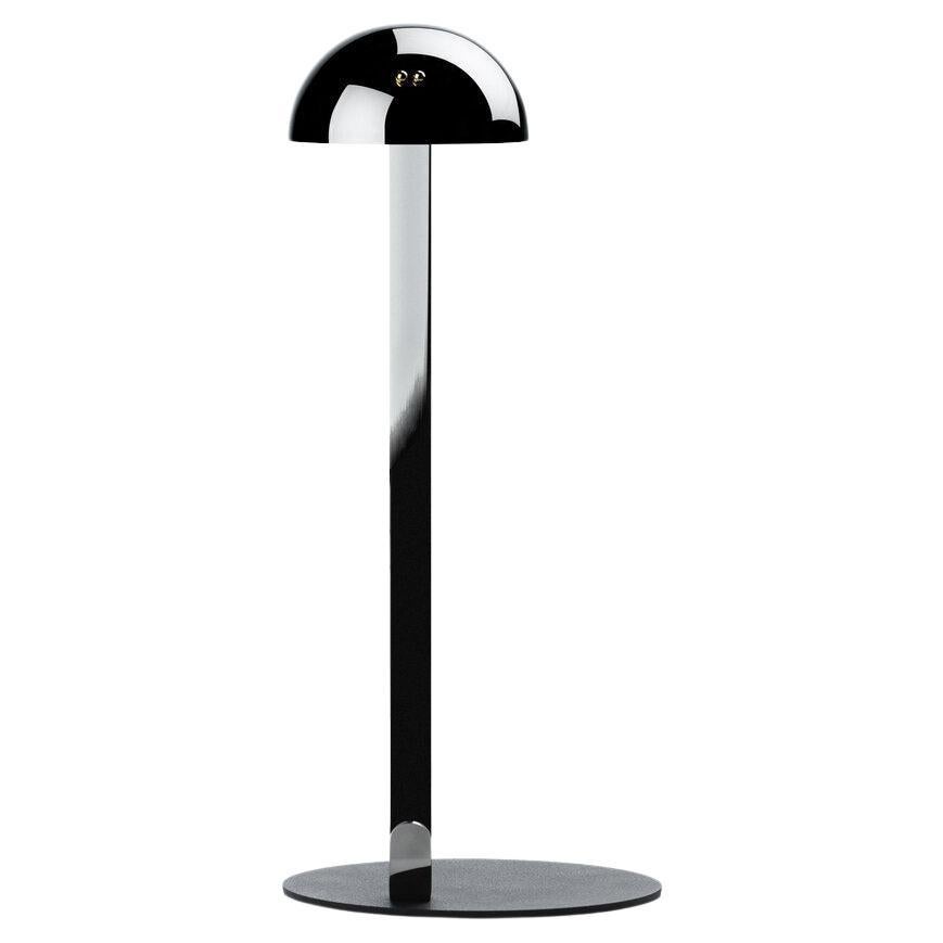 Post Prandium table lamp in Polished Chrome by Davide Groppi