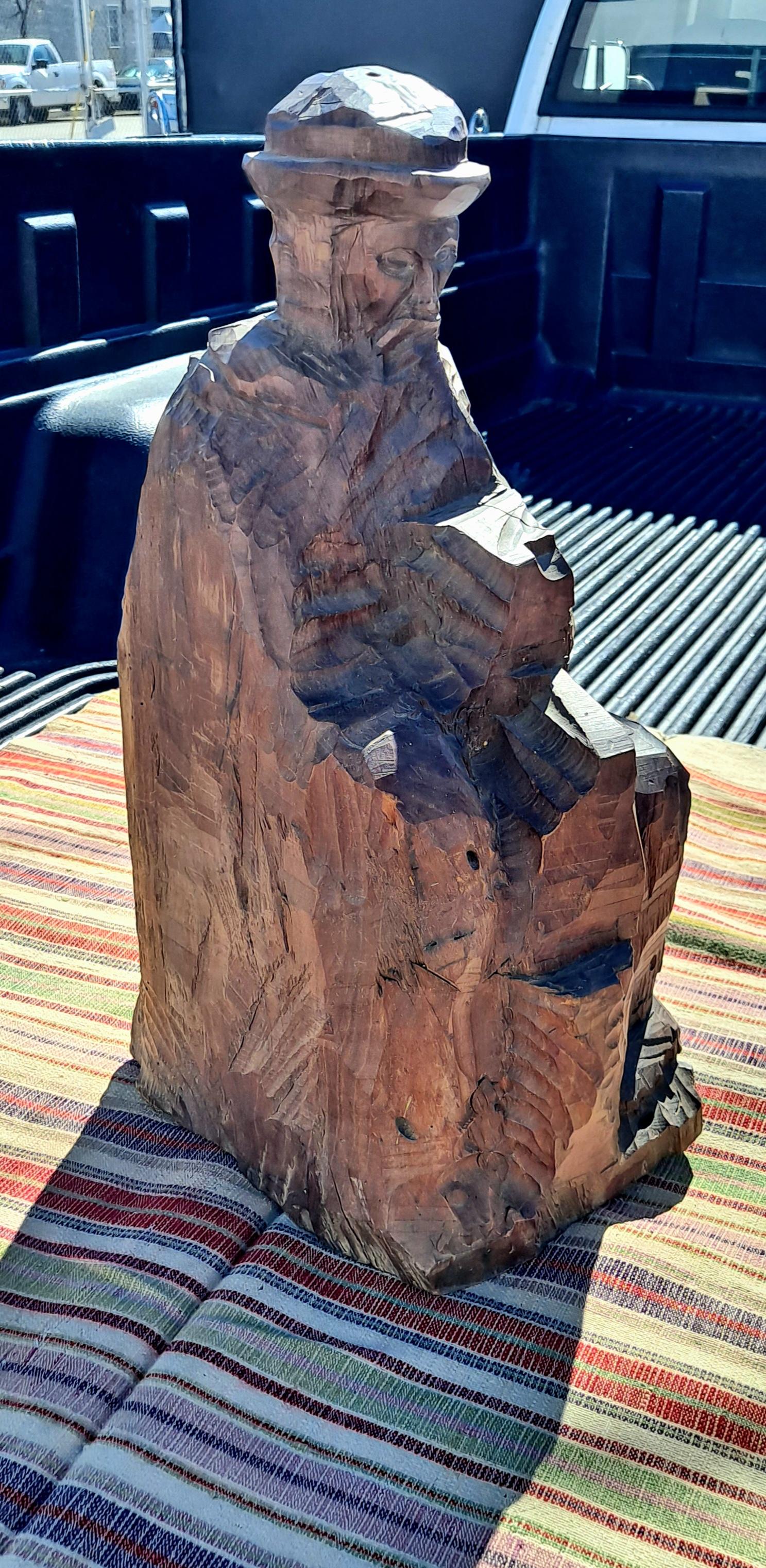 Arts and Crafts Scultura post-sociale in Wood in vendita