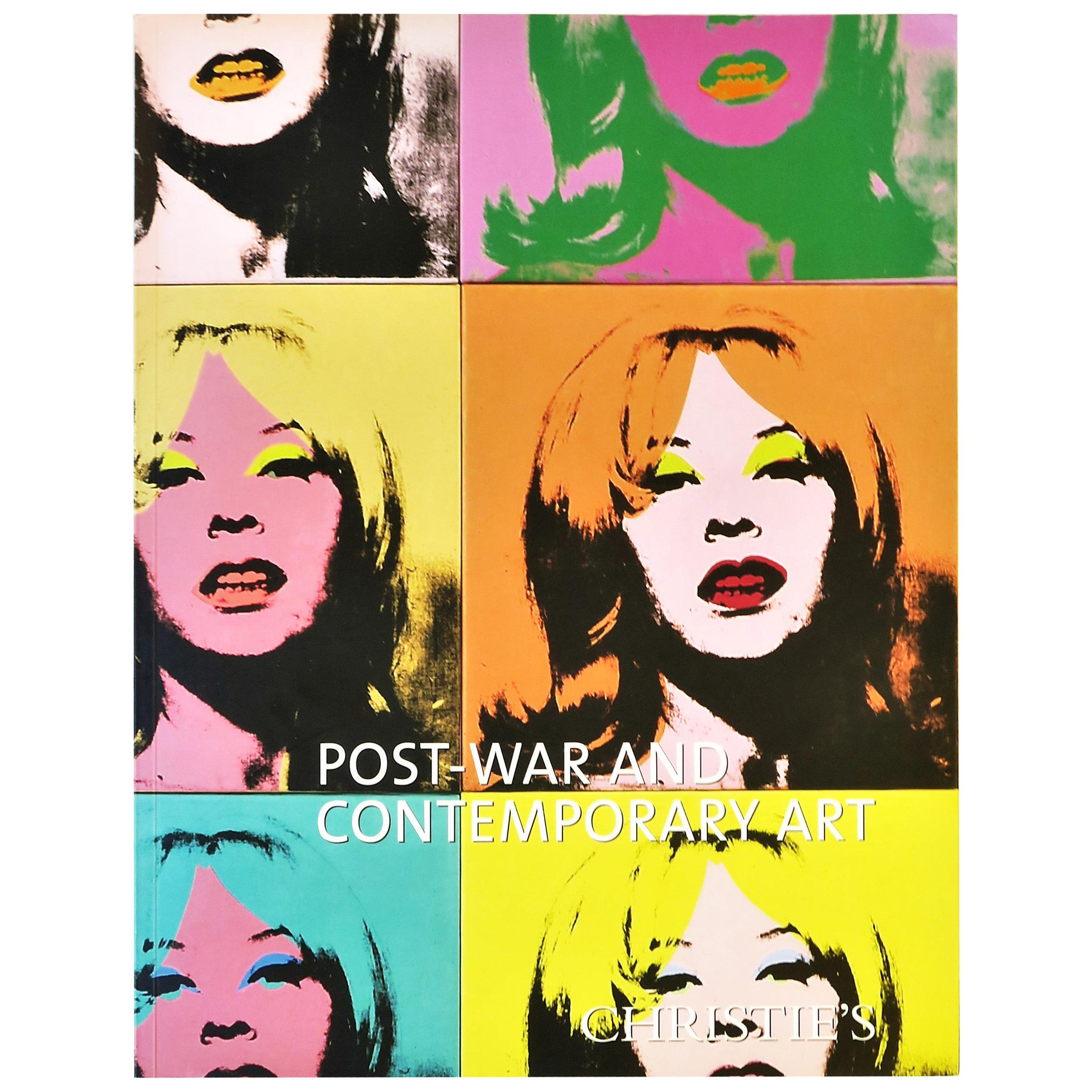 Copertina di Andy Warhol Arte post-bellica e contemporanea Libro catalogo Christie's New York 