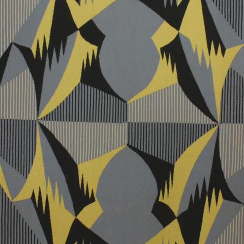 Geometrischer französischer Aubusson-Wandteppich der Nachkriegszeit (Handgefertigt) im Angebot