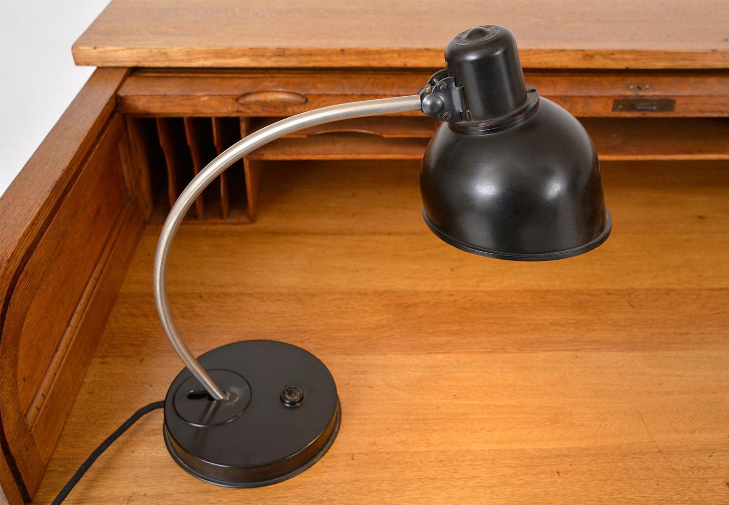 Post-War Helion Bakelite Desk Task Lamp East German Industrial 1950s MidCentury  For Sale 2