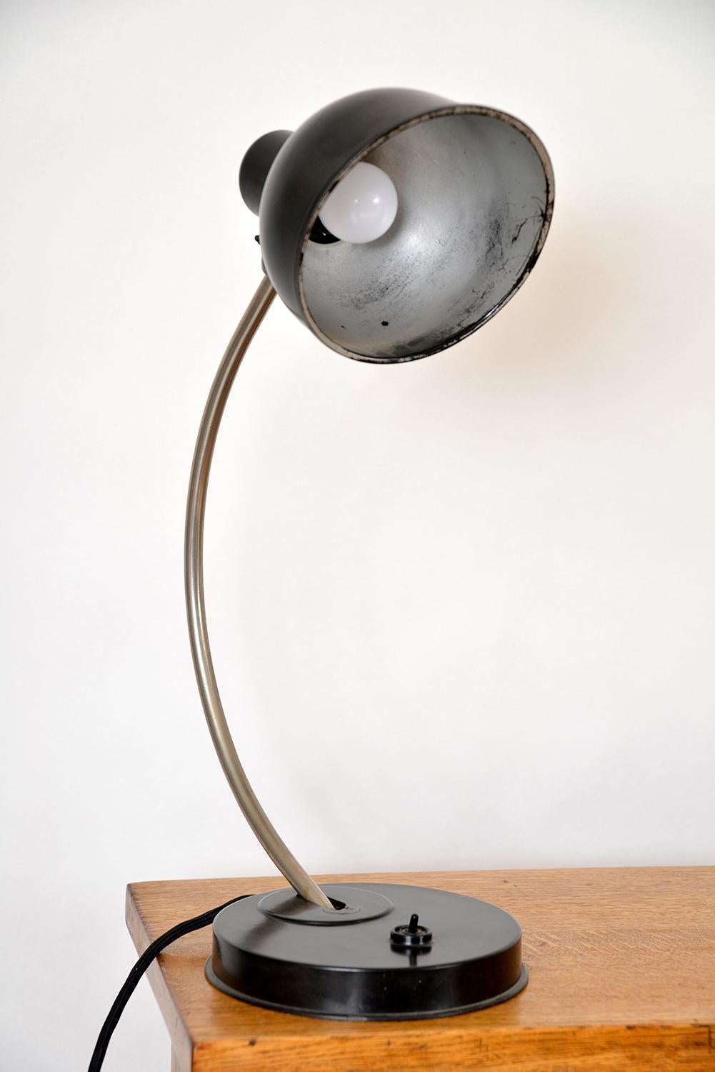 Post-War Helion Bakelite Desk Task Lamp East German Industrial 1950s MidCentury  For Sale 5