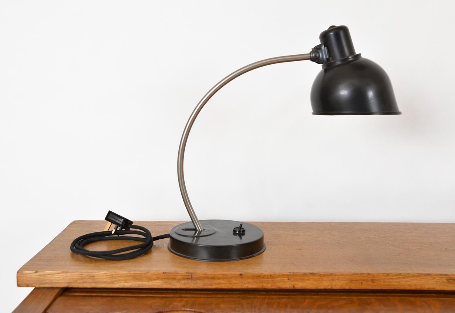 Post-War Helion Bakelite Desk Task Lamp East German Industrial 1950s MidCentury  For Sale 9