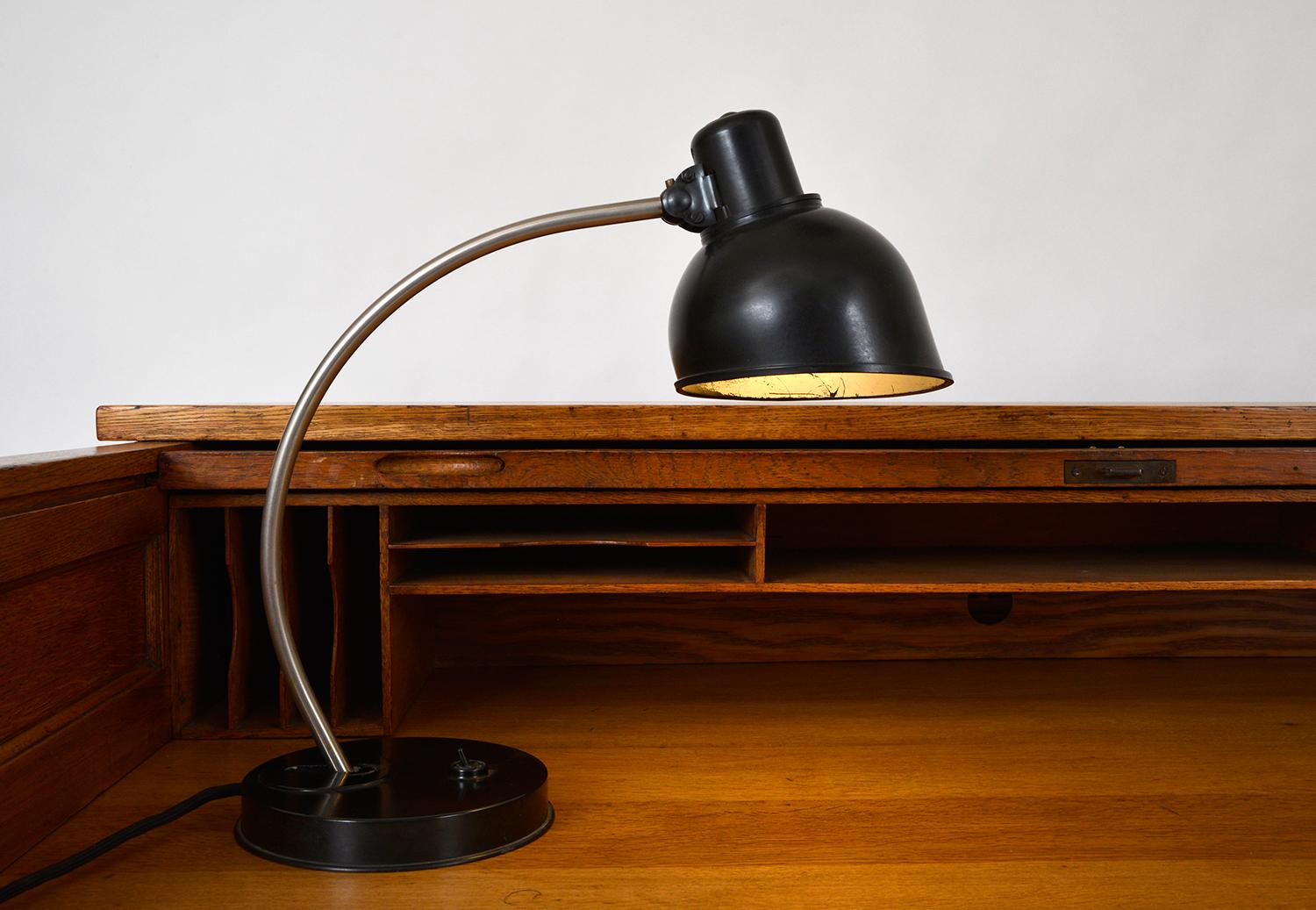Post-War Helion Bakelite Desk Task Lamp East German Industrial 1950s MidCentury  For Sale 1