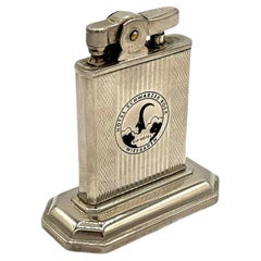 Lampe de table Schwarzer Bock Logde d'après-guerre avec gravure USAFE
