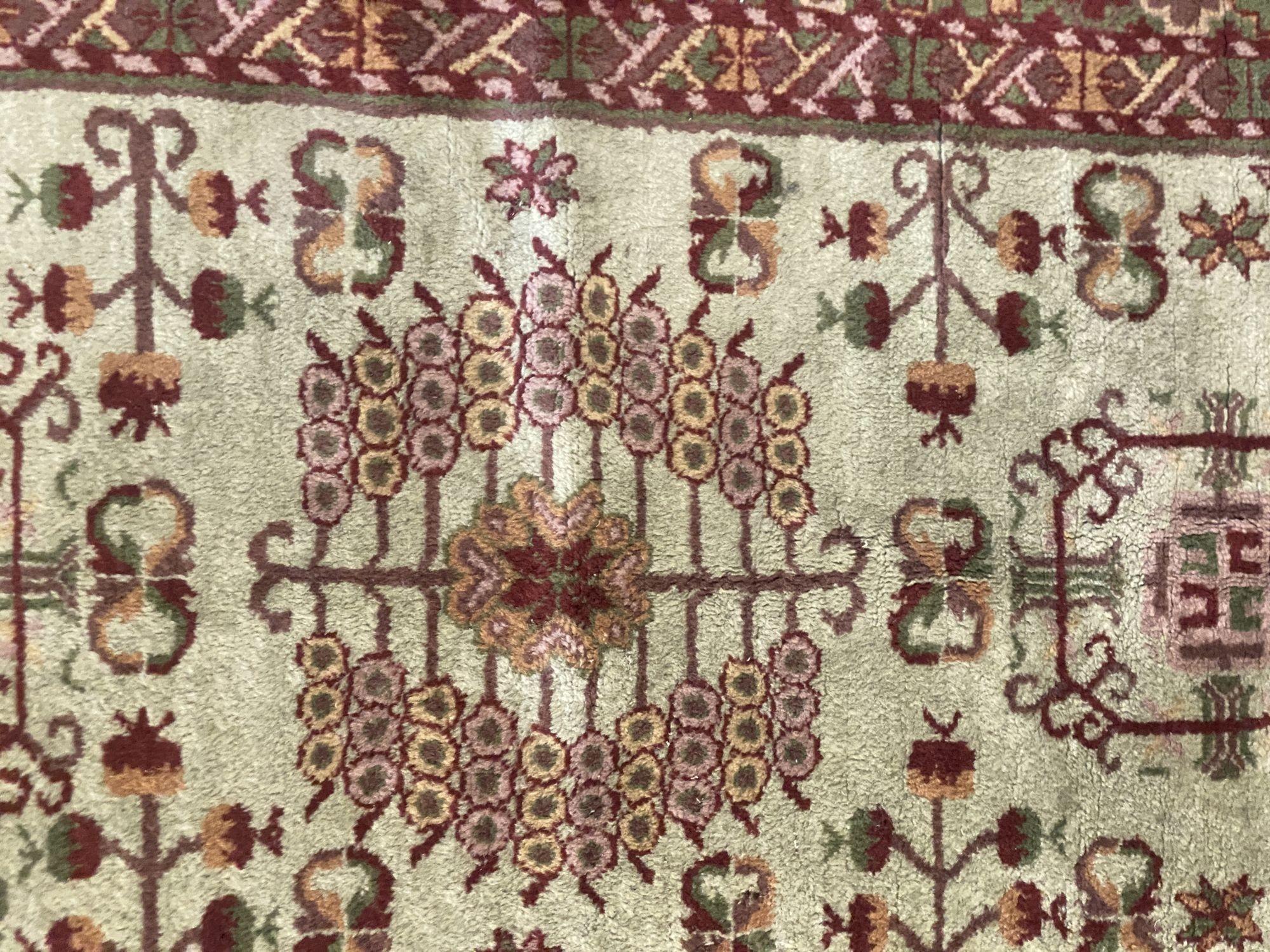 Post War Persian Style Runner Hand Loom 1950s Rug Runner For Sale 1