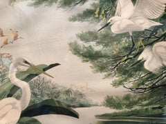 Impression de grues tropicales d'après-guerre dans son cadre d'origine