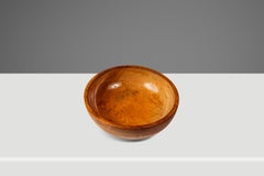 Post War Wood Turned Serving Bowl in Solid Hinoki Cedar, Occupied Japan, c. 1940