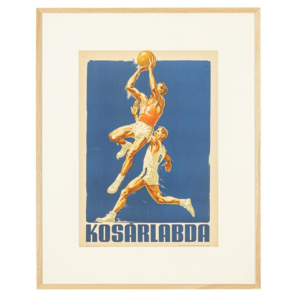 Affiche du championnat européen de basket-ball de 1955