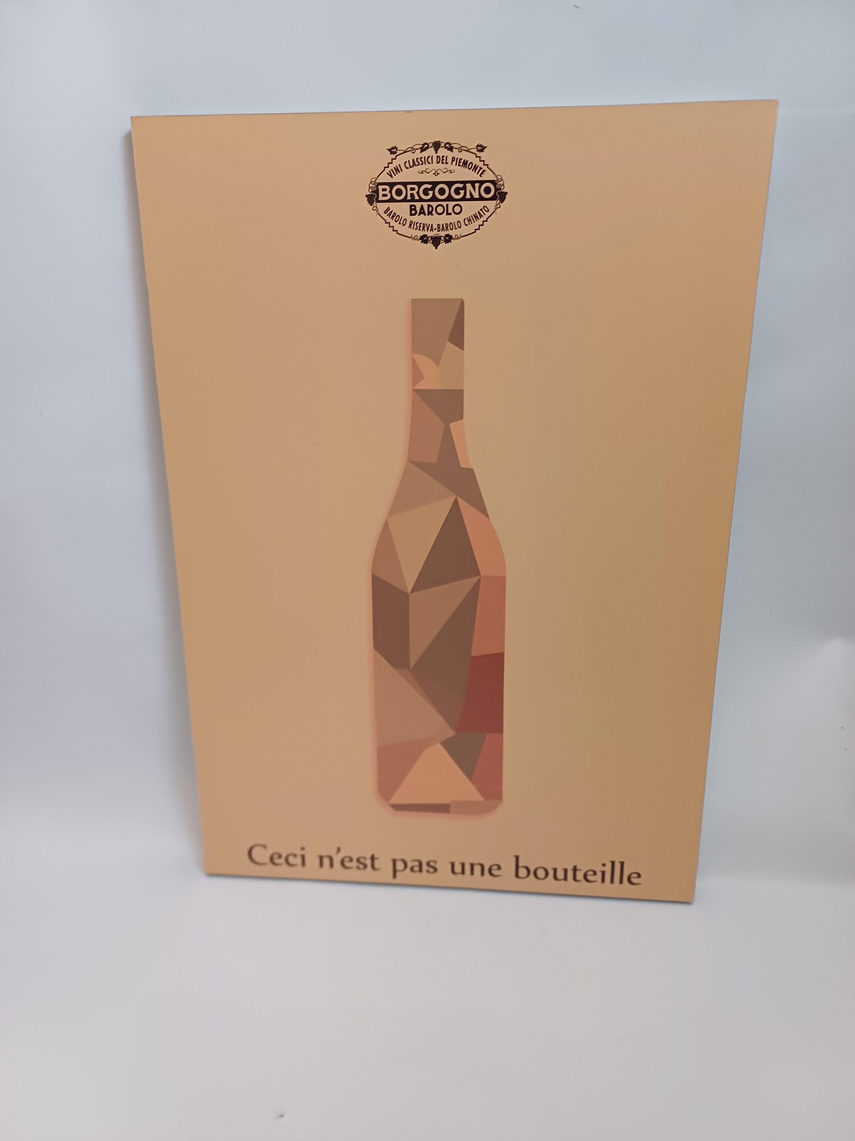 Borgogno poster Ceci n'est pas une bouteille (21. Jahrhundert und zeitgenössisch)