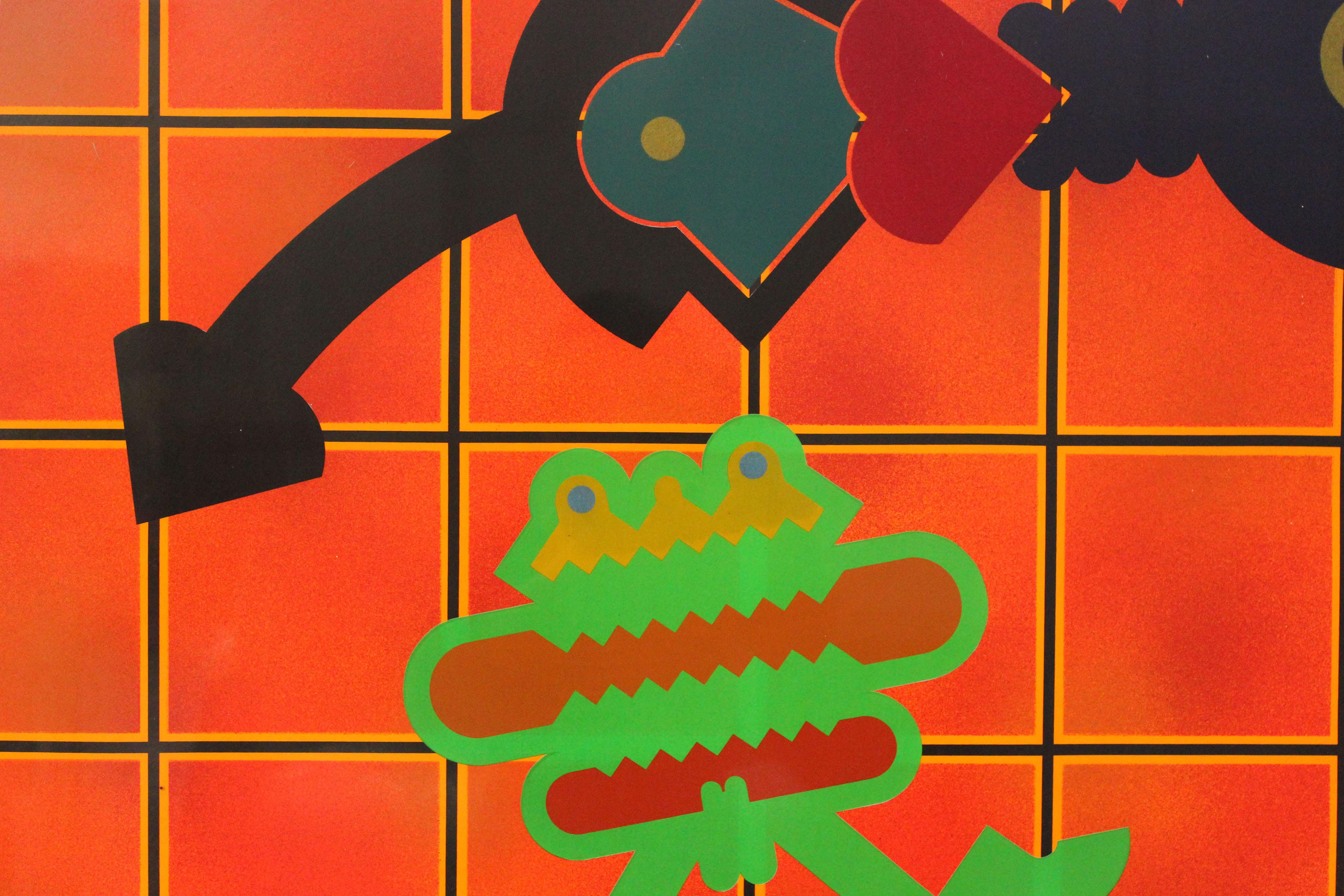 First exemplar of multiple colored print by Renato Volpini, Milan, Italy, 1972, with materic figures. Unique work.
Detailed information on the Volpini Foundation website
