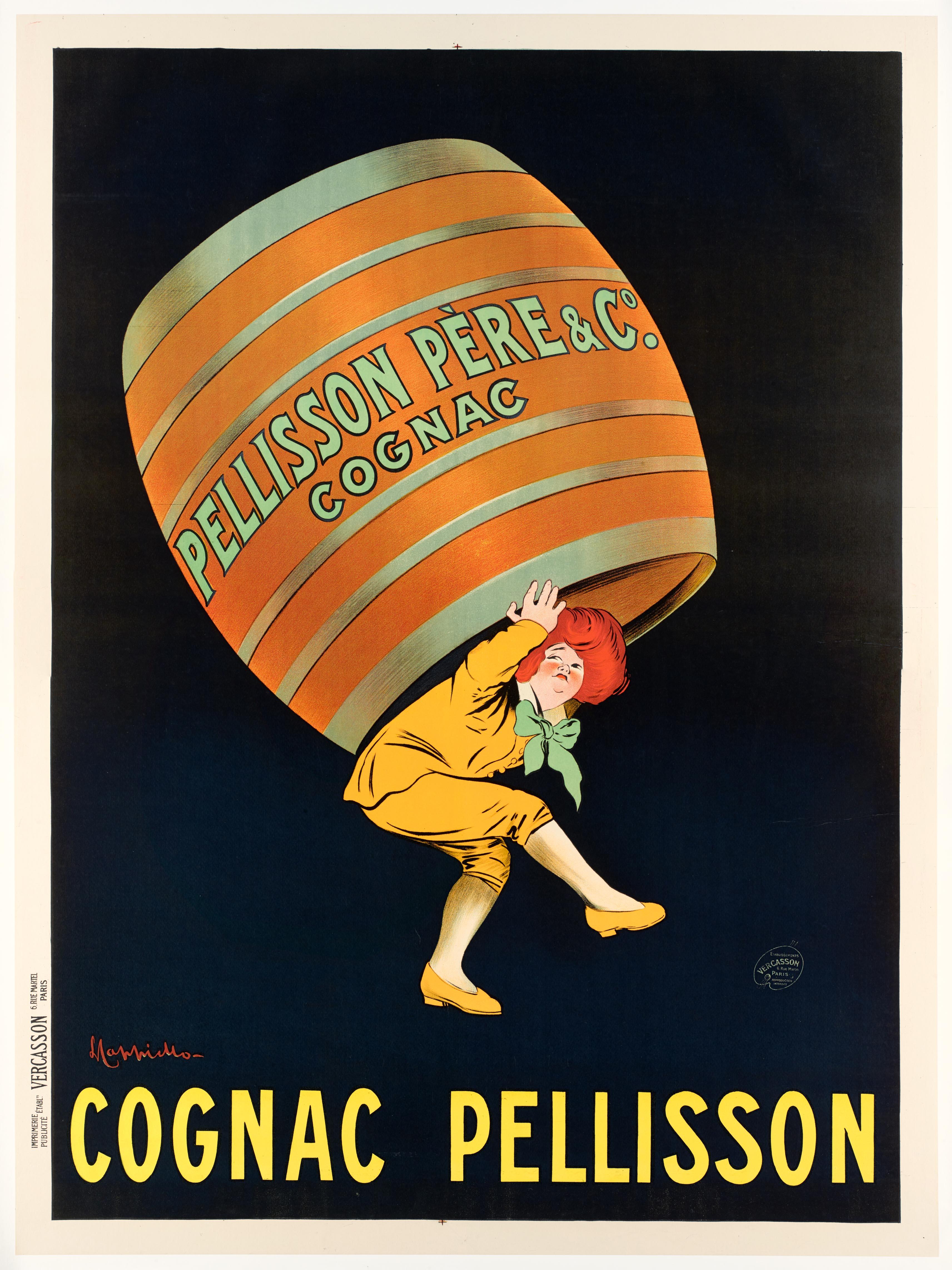 Poster Cognac Pellisson In Good Condition In Saint-Ouen, FR