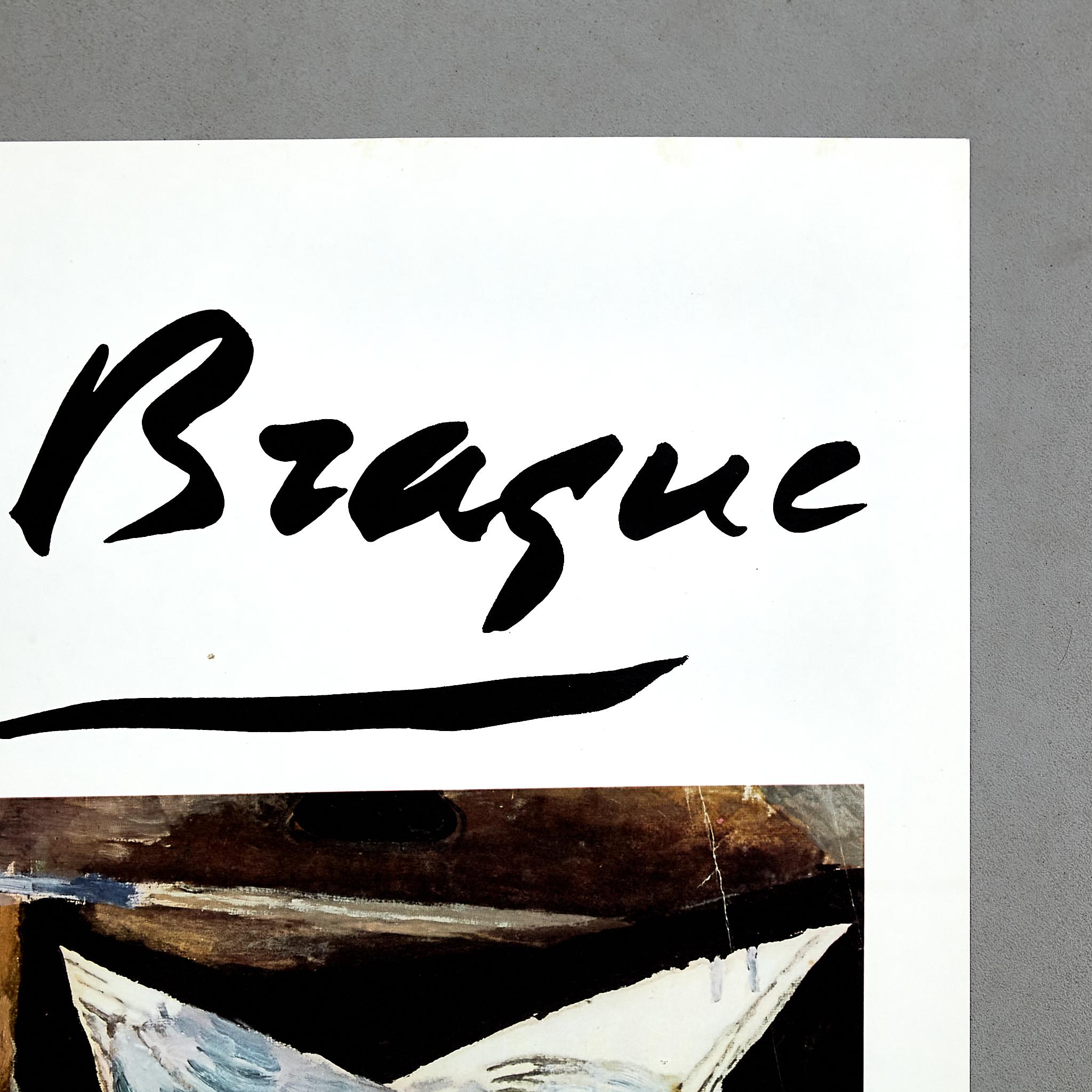 Fin du 20e siècle Affiche pour la pièce Gaspar de Georges Braque, vers 1975. en vente