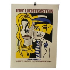 Vintage Poster for New York Exhibition by Roy Lichtenstein, 1979